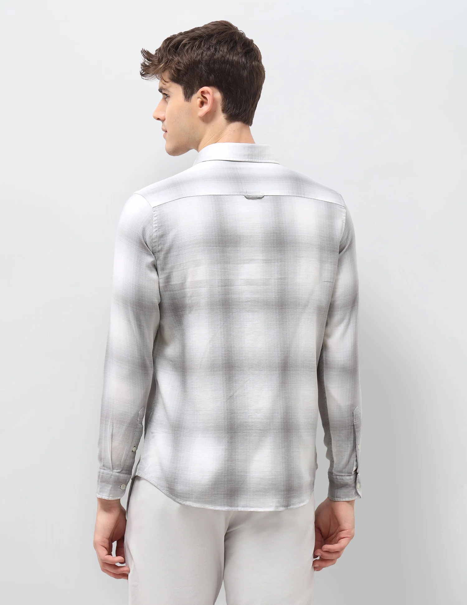 Tartan Checked Dobby Shirt - Image 5