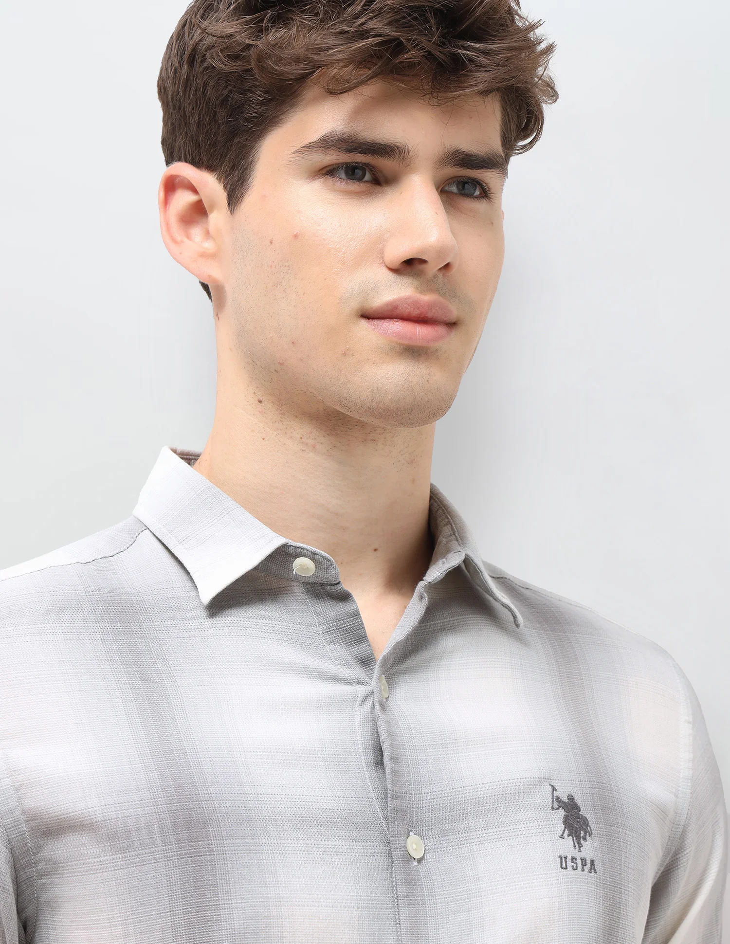 Tartan Checked Dobby Shirt - Image 7