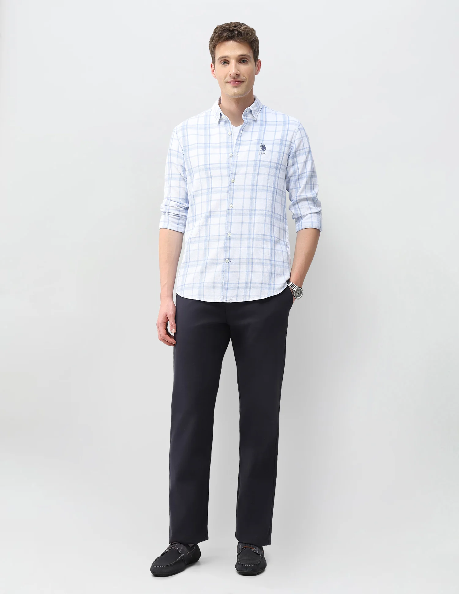 Tartan Checked Knitted Shirt - Image 3