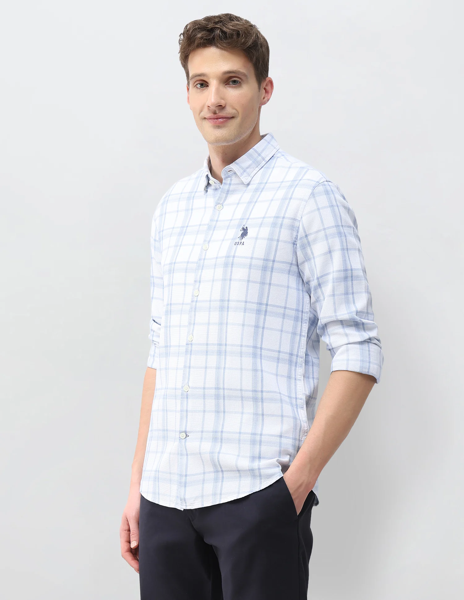 Tartan Checked Knitted Shirt - Image 4