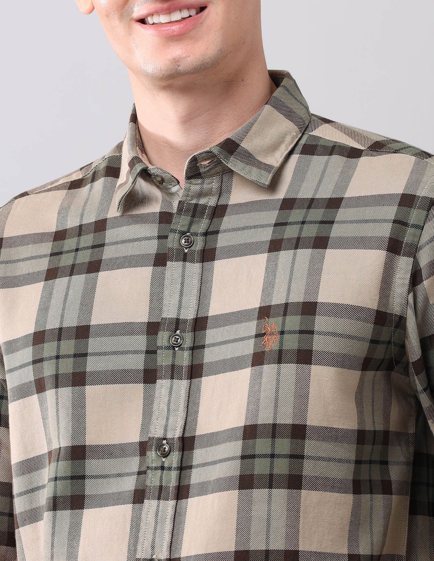 Tartan Checked Pure Cotton Shirt - Image 7