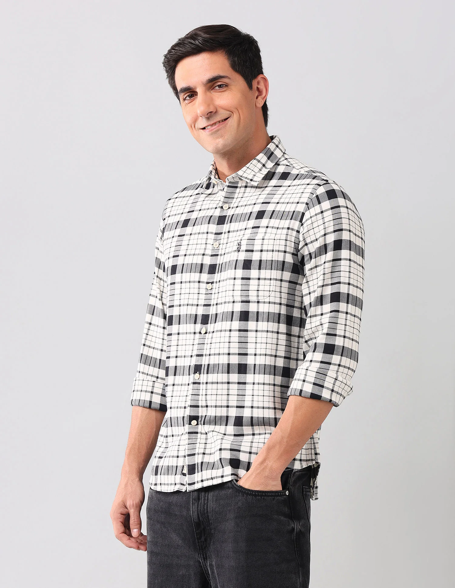 Tartan Checked Pure Cotton Shirt - Image 4