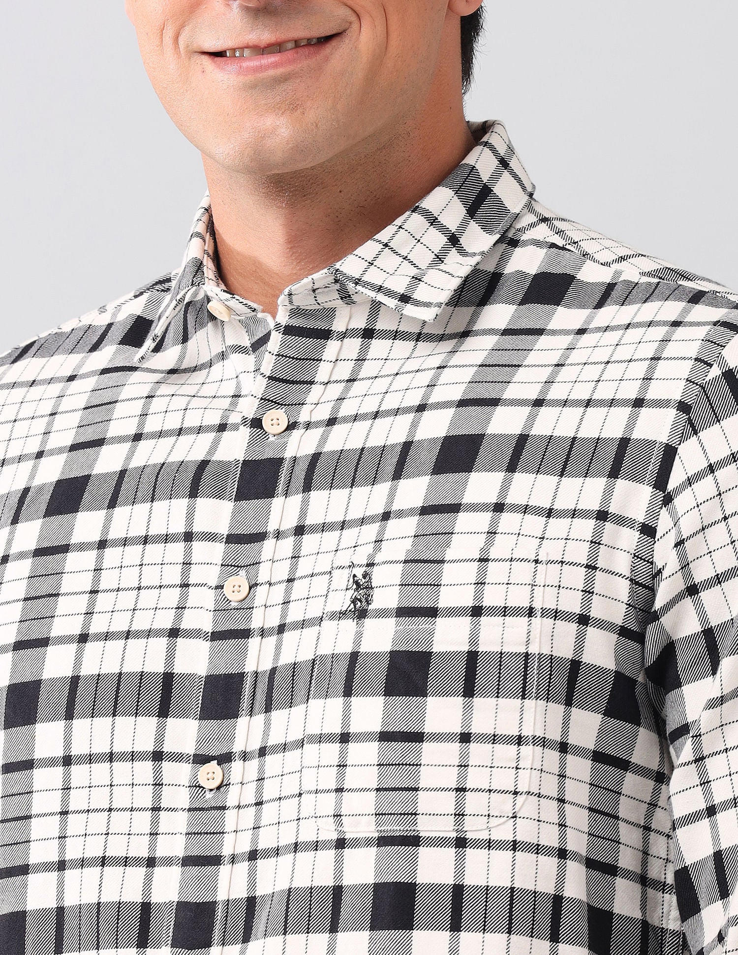 Tartan Checked Pure Cotton Shirt - Image 7