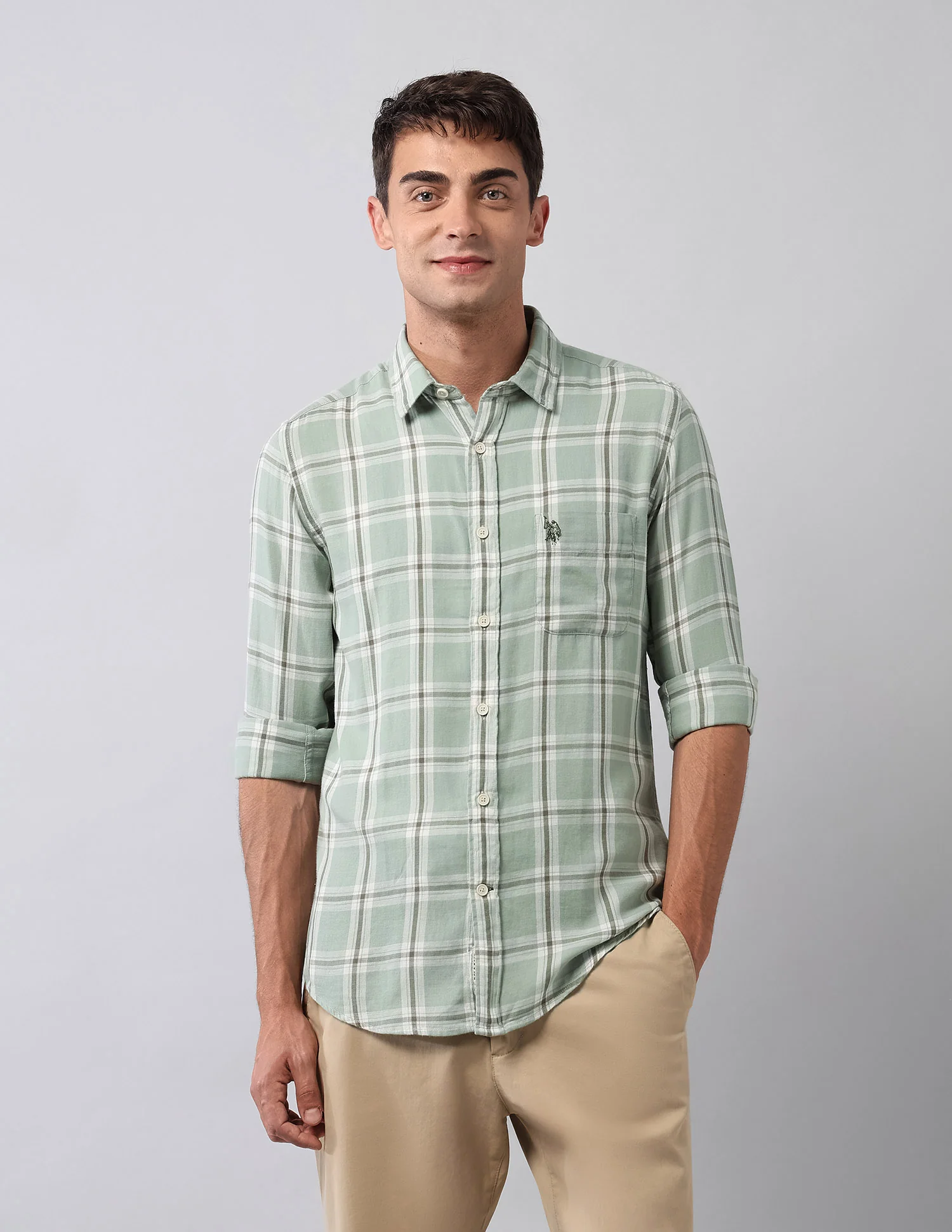 Tartan Checked Pure Cotton Shirt - Image 6