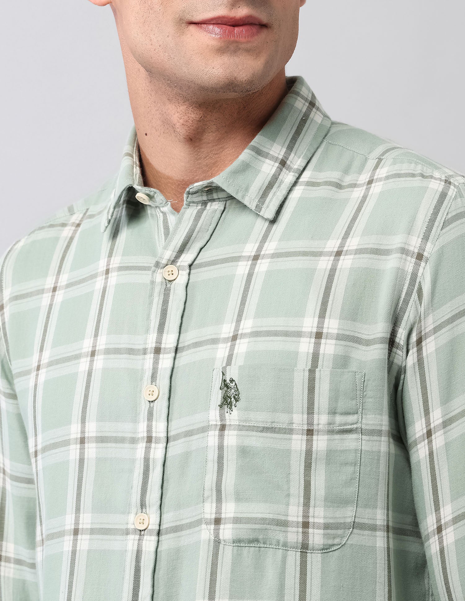 Tartan Checked Pure Cotton Shirt - Image 7