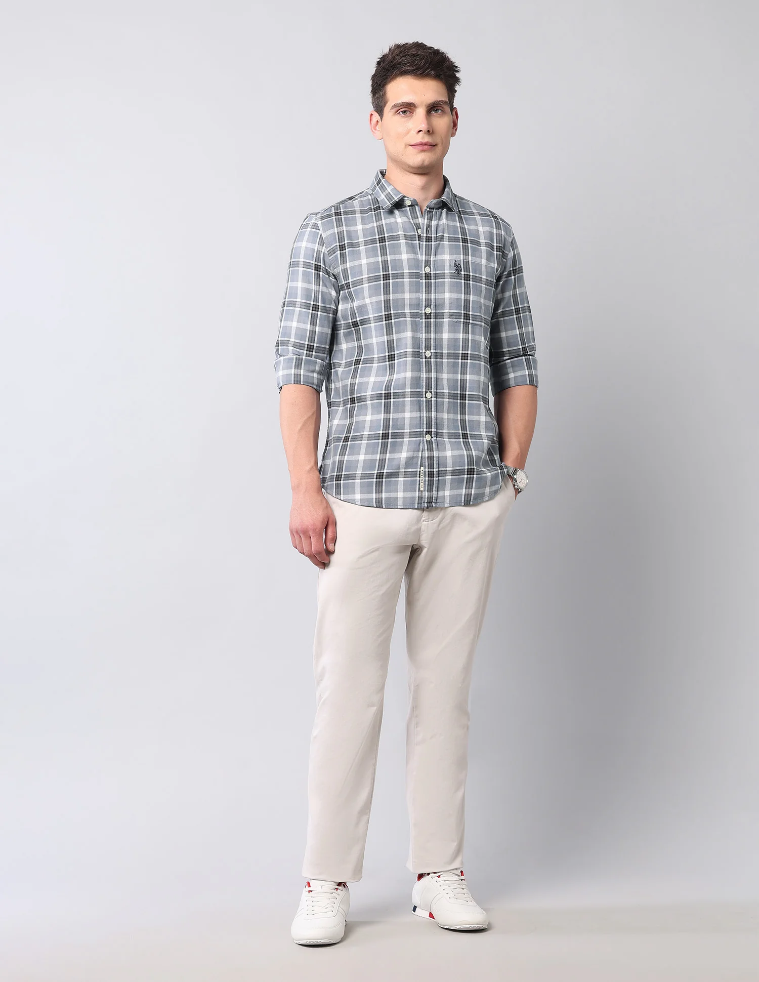 Tartan Checked Pure Cotton Shirt - Image 3