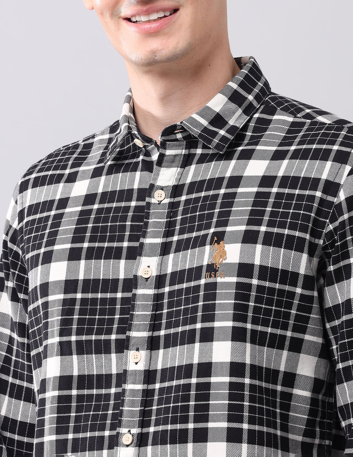 Tartan Checked Pure Cotton Shirt - Image 7