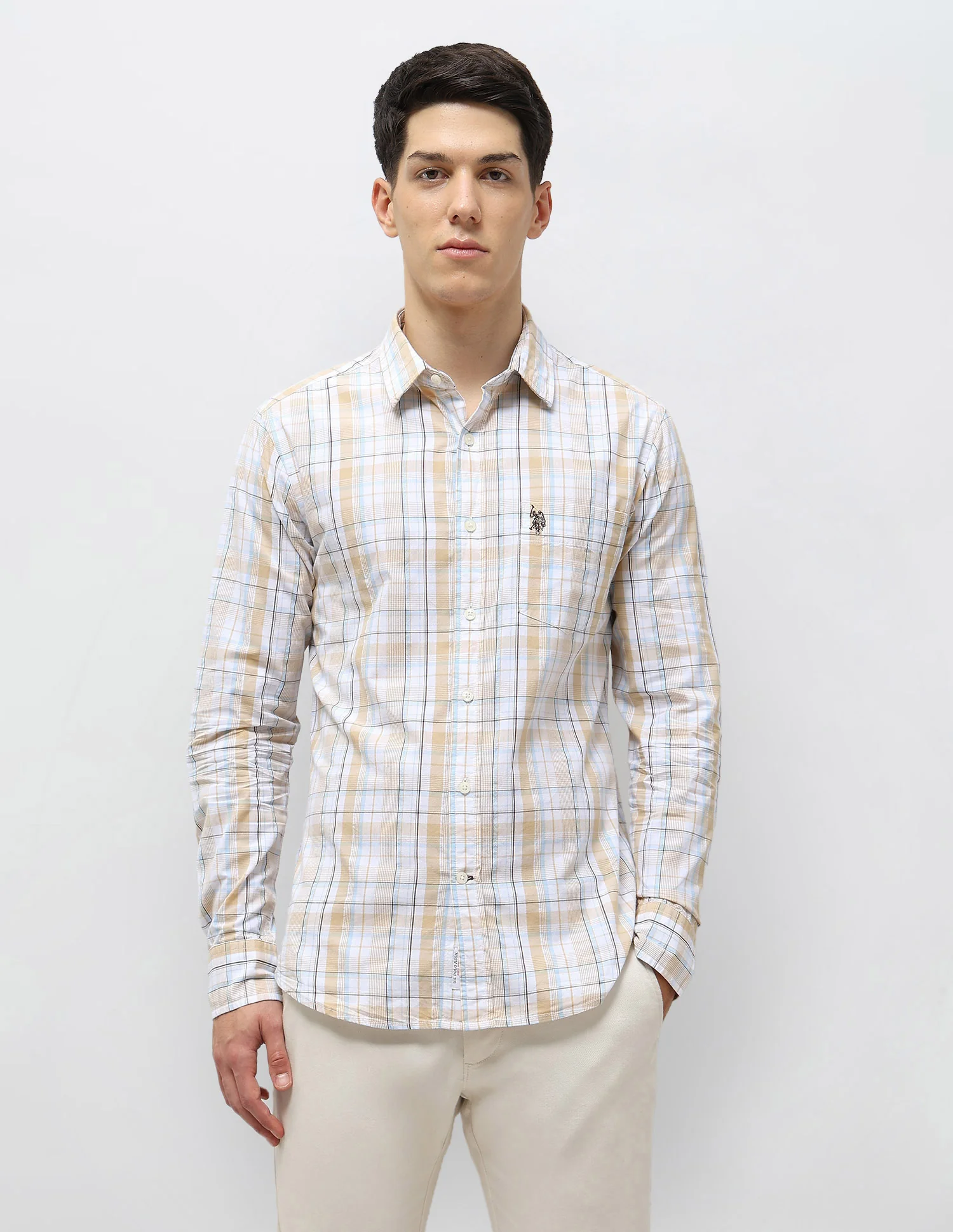 Tartan Checked Seersucker Shirt - Image 6