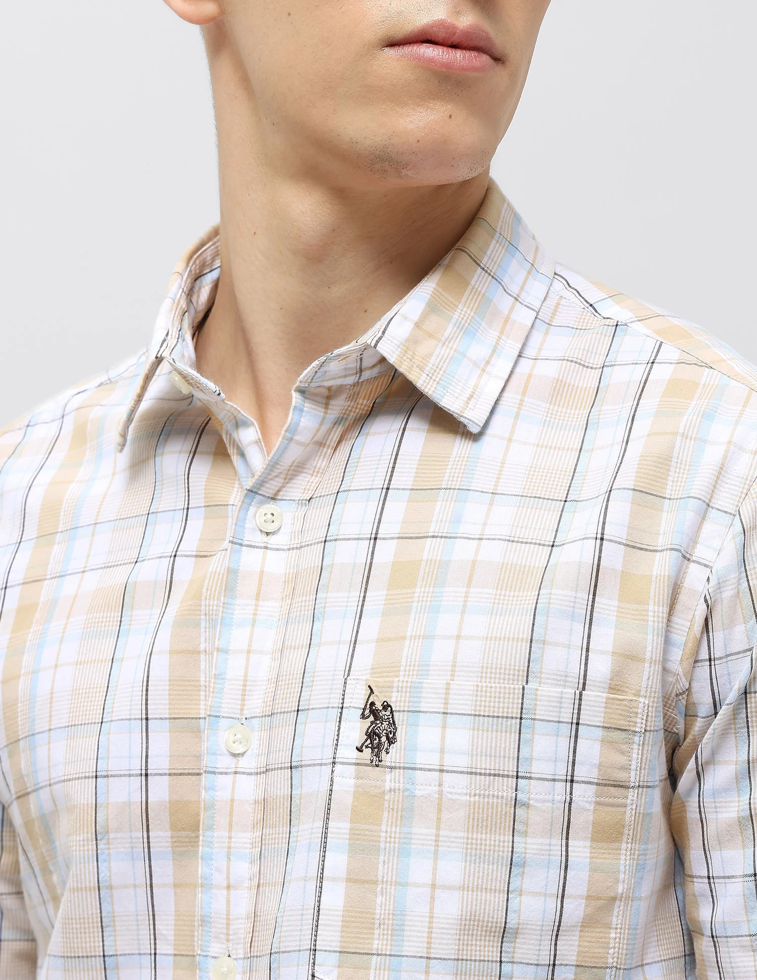 Tartan Checked Seersucker Shirt - Image 7
