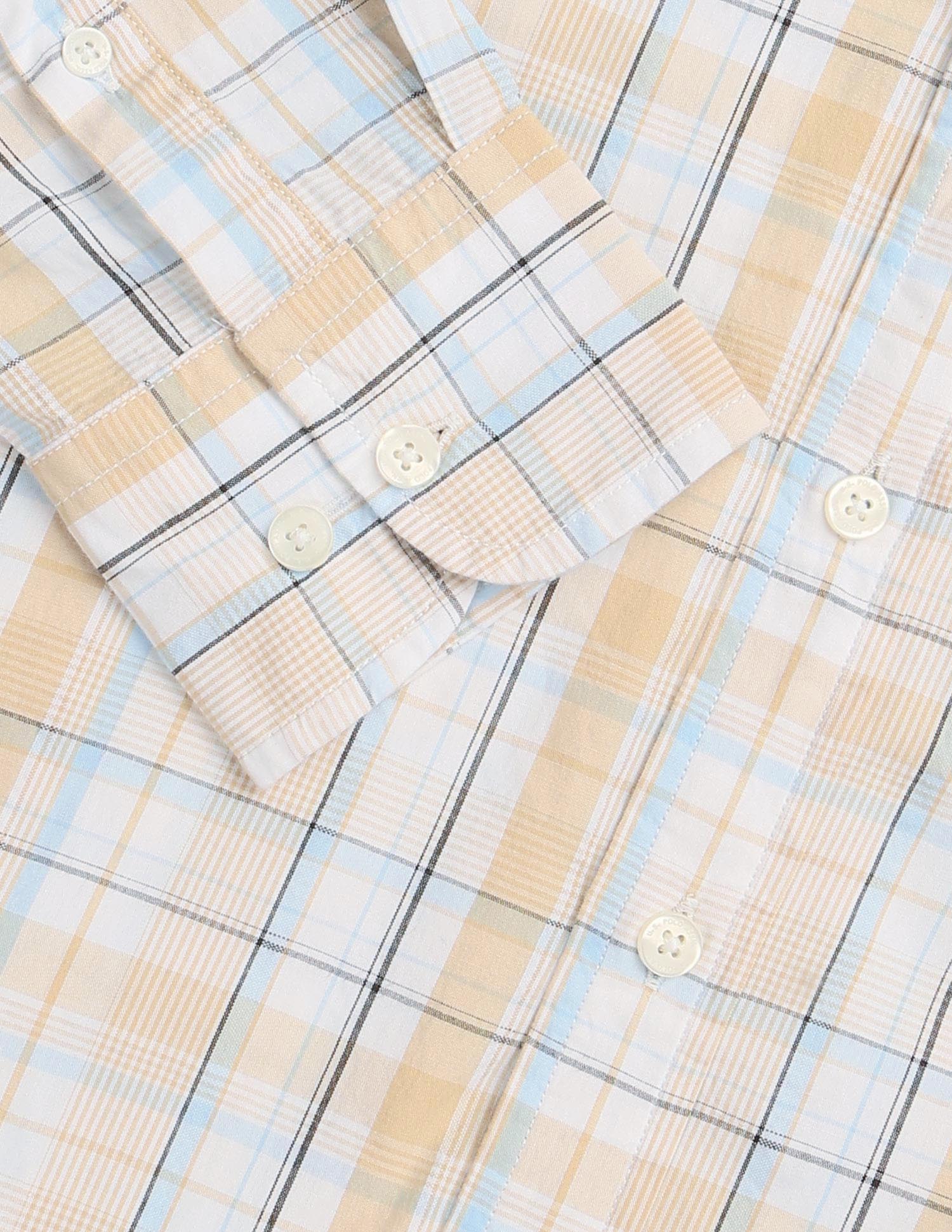 Tartan Checked Seersucker Shirt - Image 8