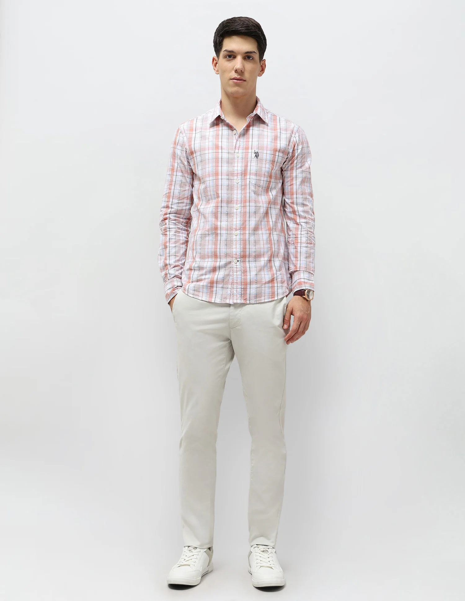 Tartan Checked Seersucker Shirt - Image 3