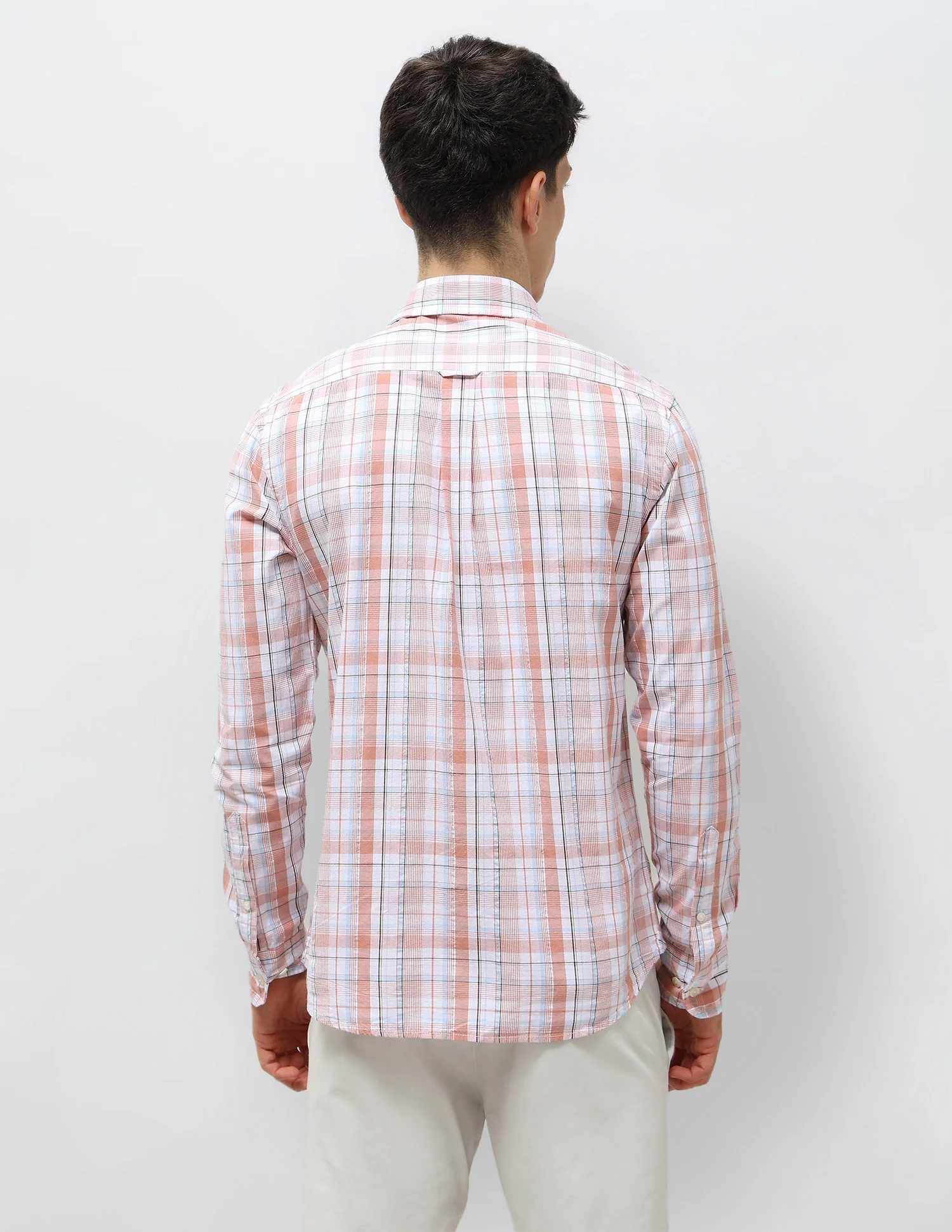 Tartan Checked Seersucker Shirt - Image 5