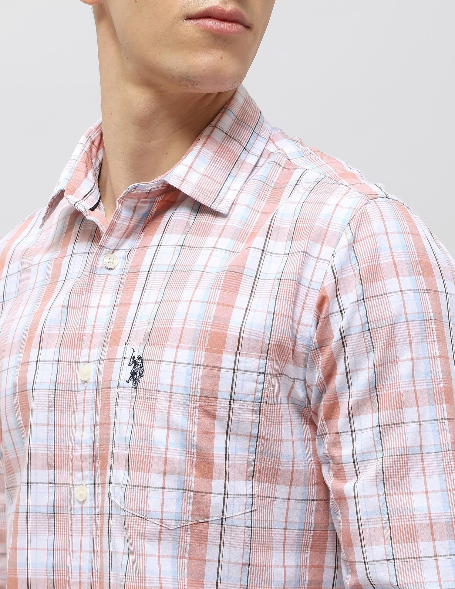 Tartan Checked Seersucker Shirt - Image 7