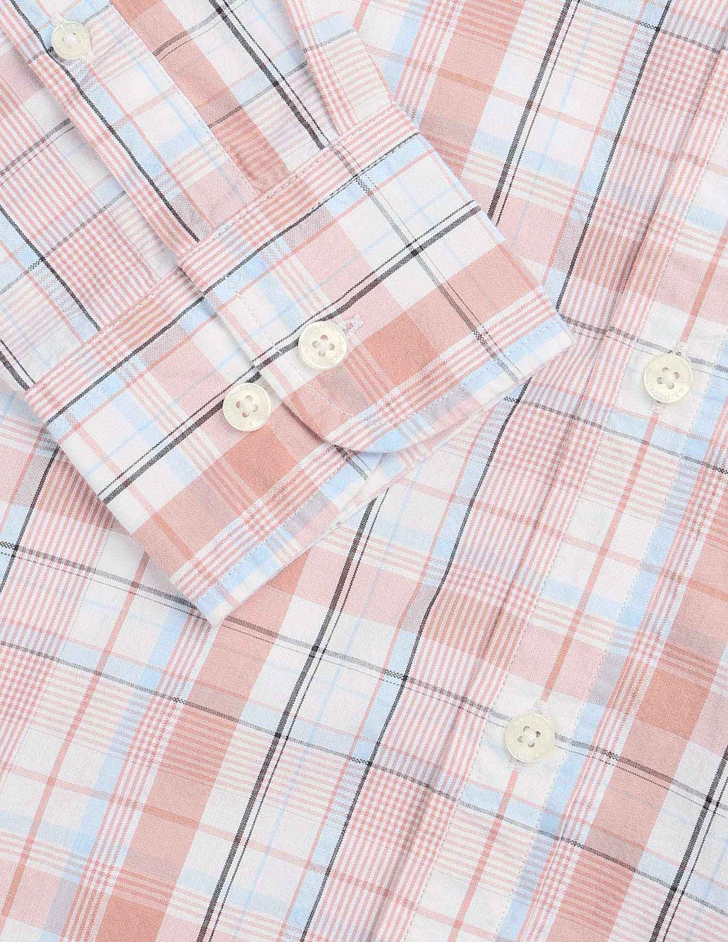 Tartan Checked Seersucker Shirt - Image 8