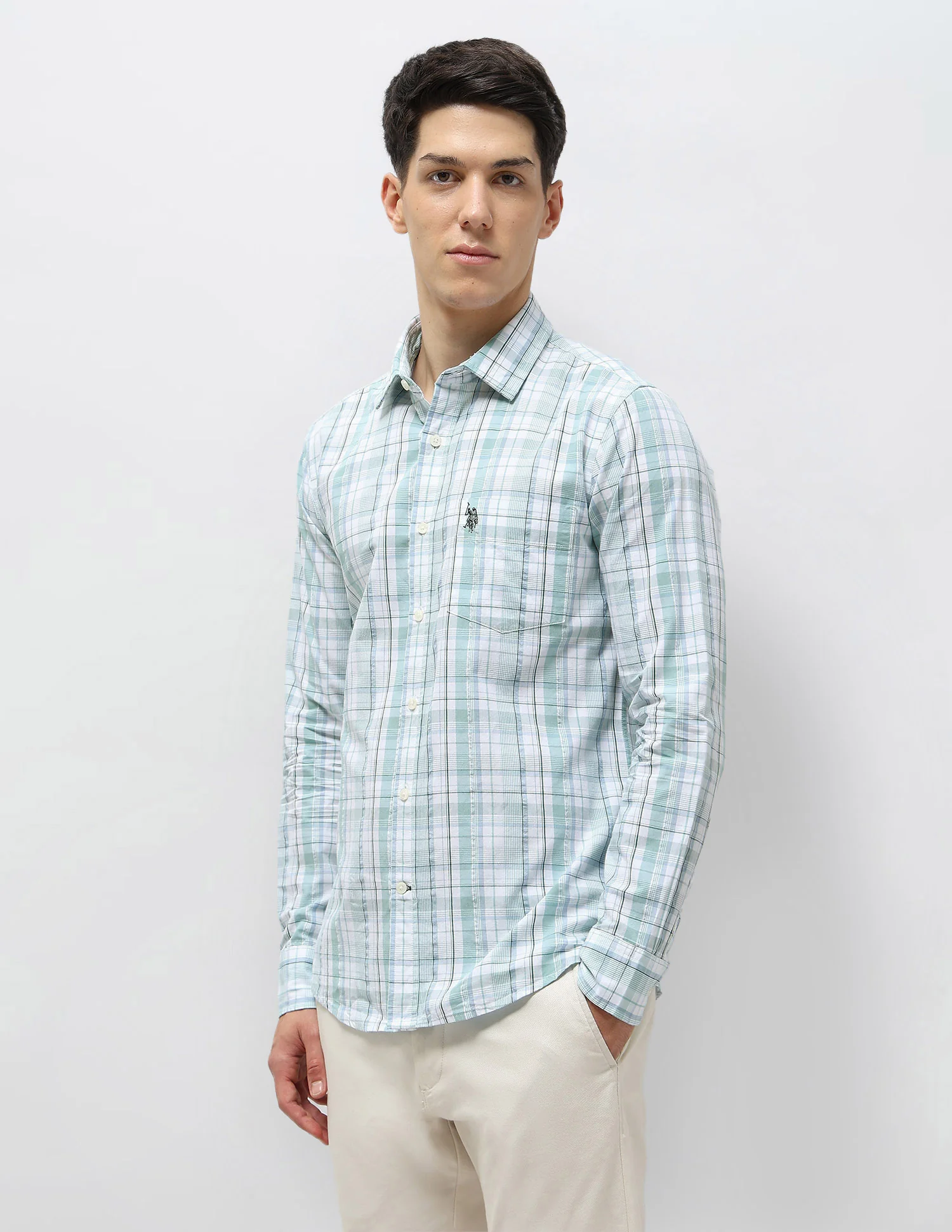 Tartan Checked Seersucker Shirt - Image 4