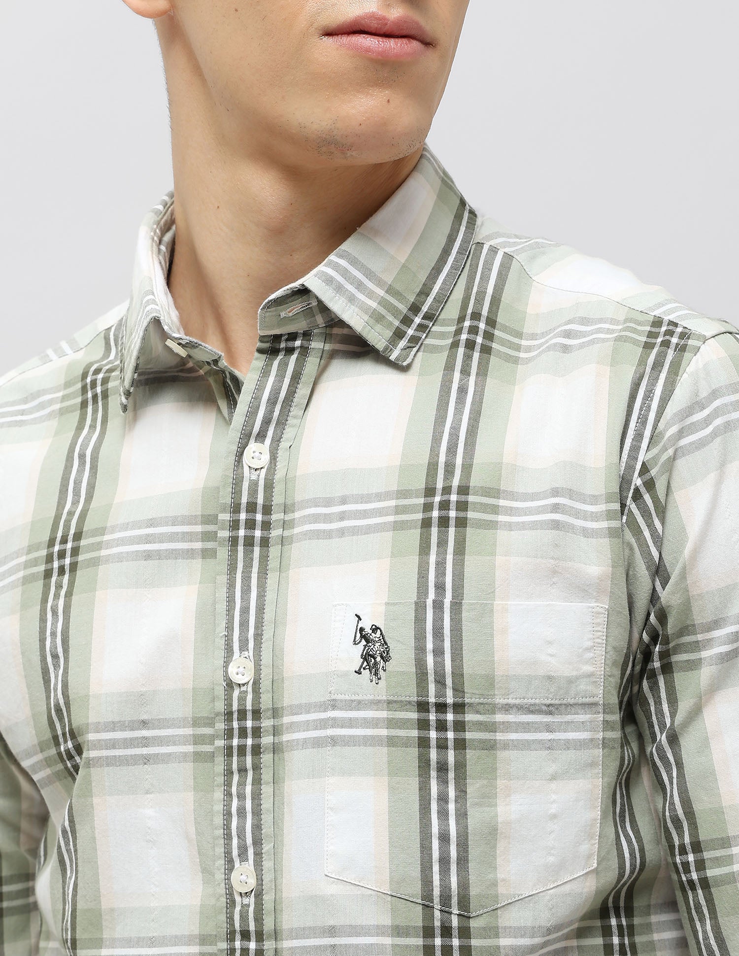 Tartan Checked Seersucker Shirt - Image 7