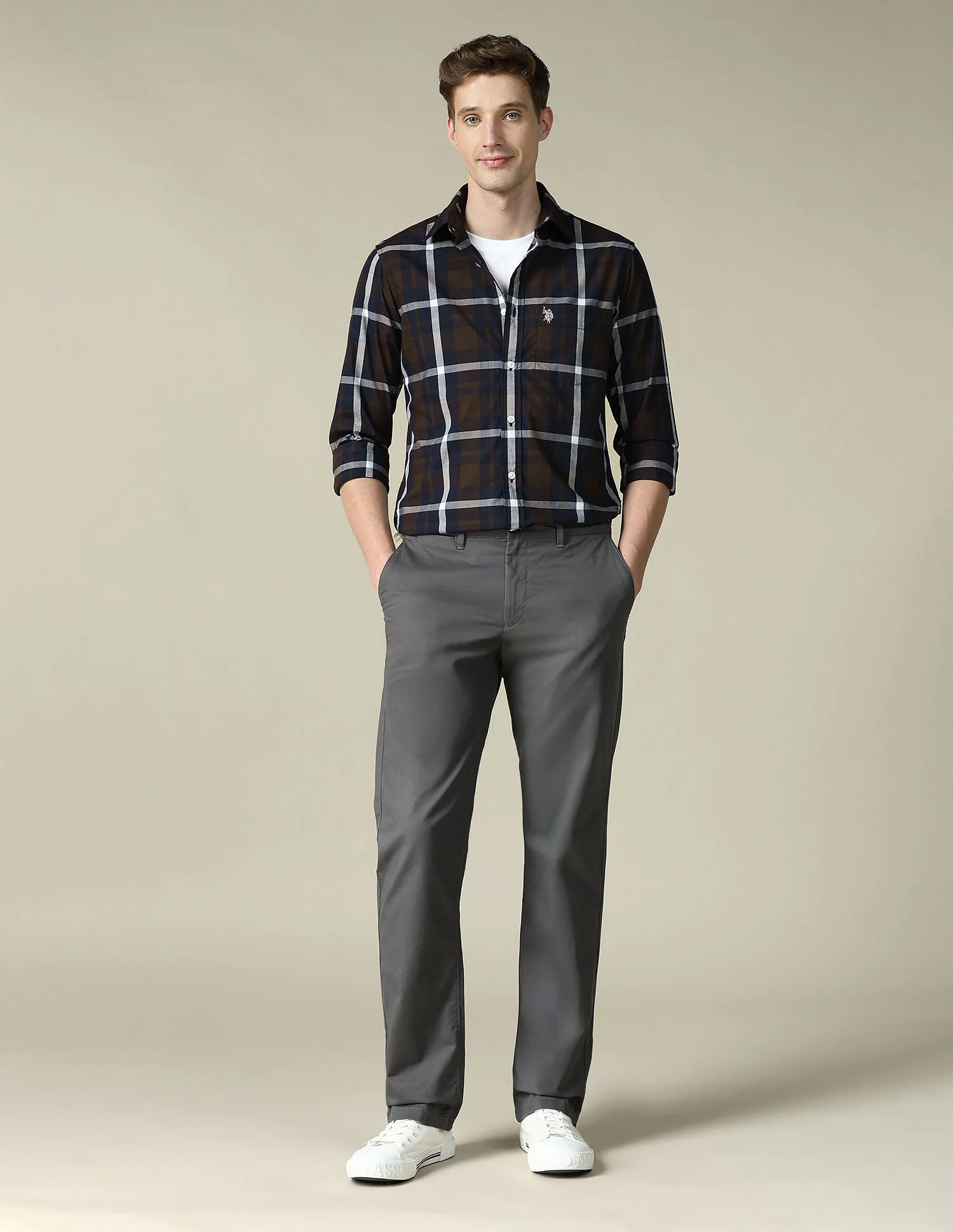 Tartan Checked Tailored Fit Shirt - Image 3