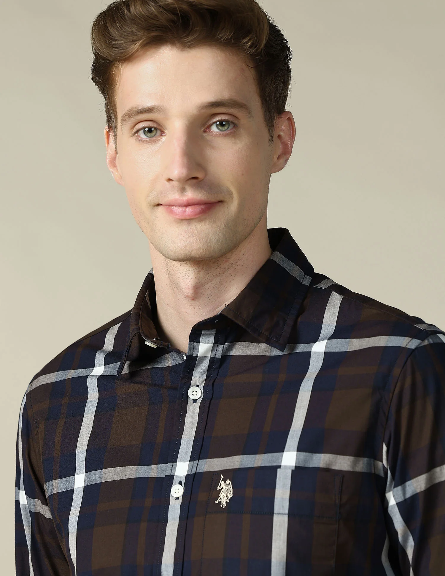 Tartan Checked Tailored Fit Shirt - Image 7