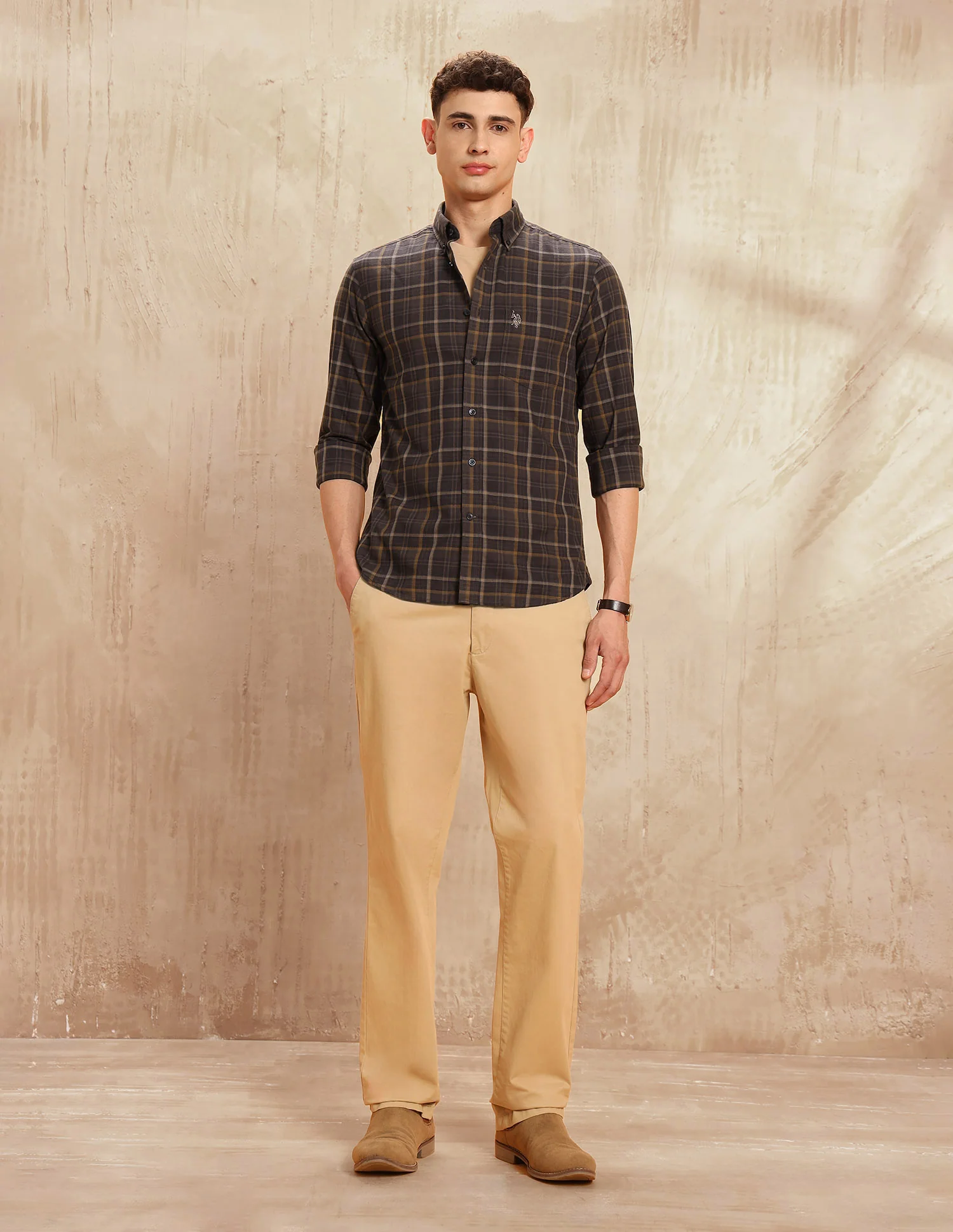 Tartan Checked Tailored Fit Shirt - Image 3