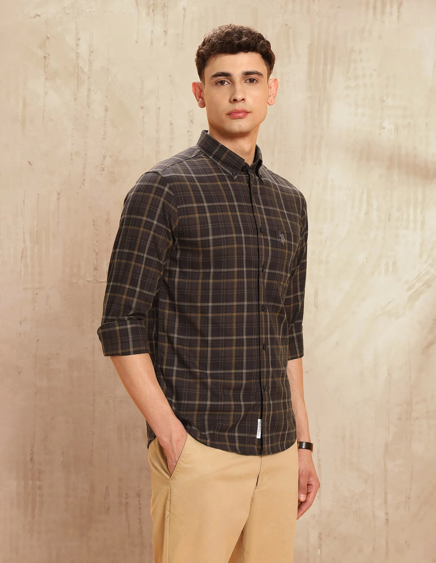 Tartan Checked Tailored Fit Shirt - Image 4