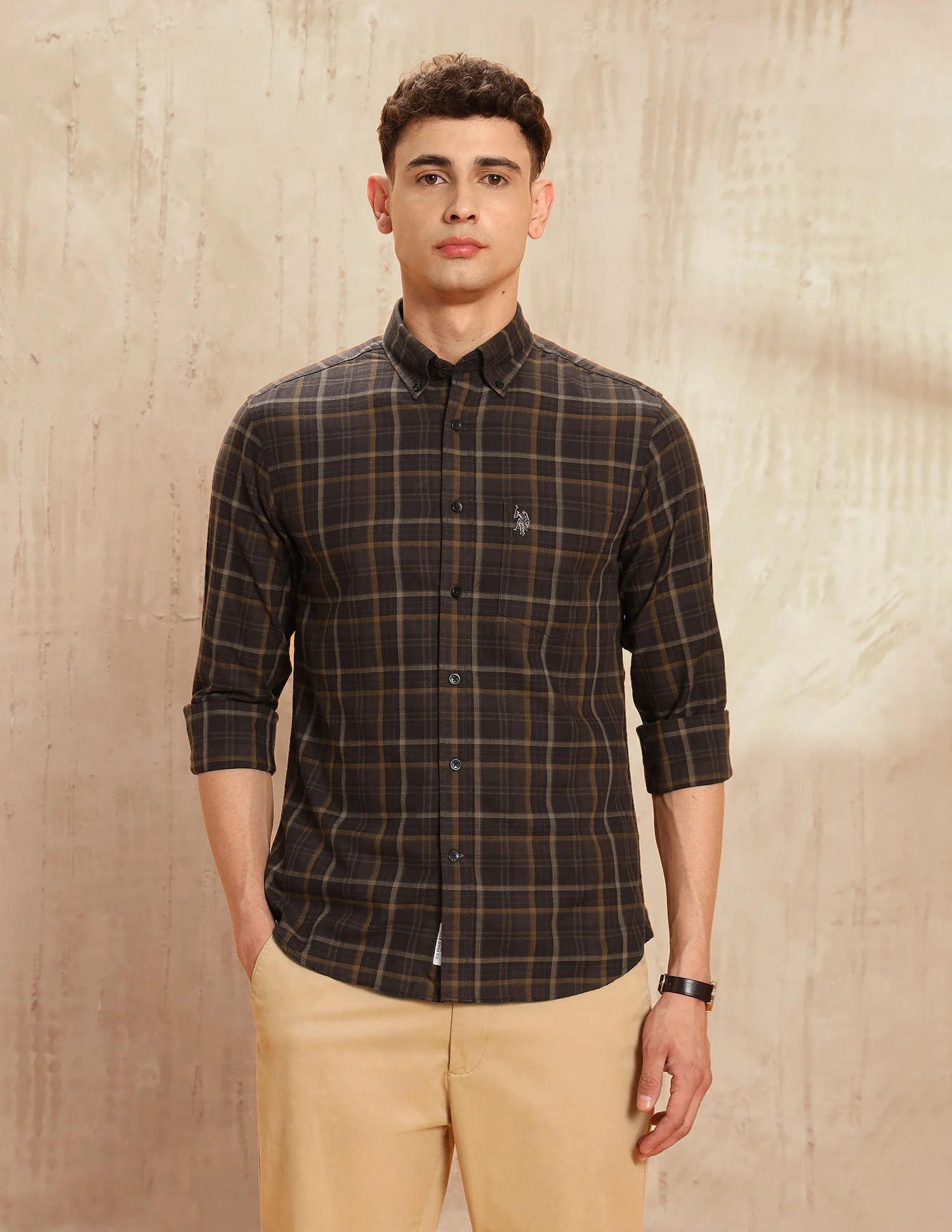 Tartan Checked Tailored Fit Shirt - Image 6