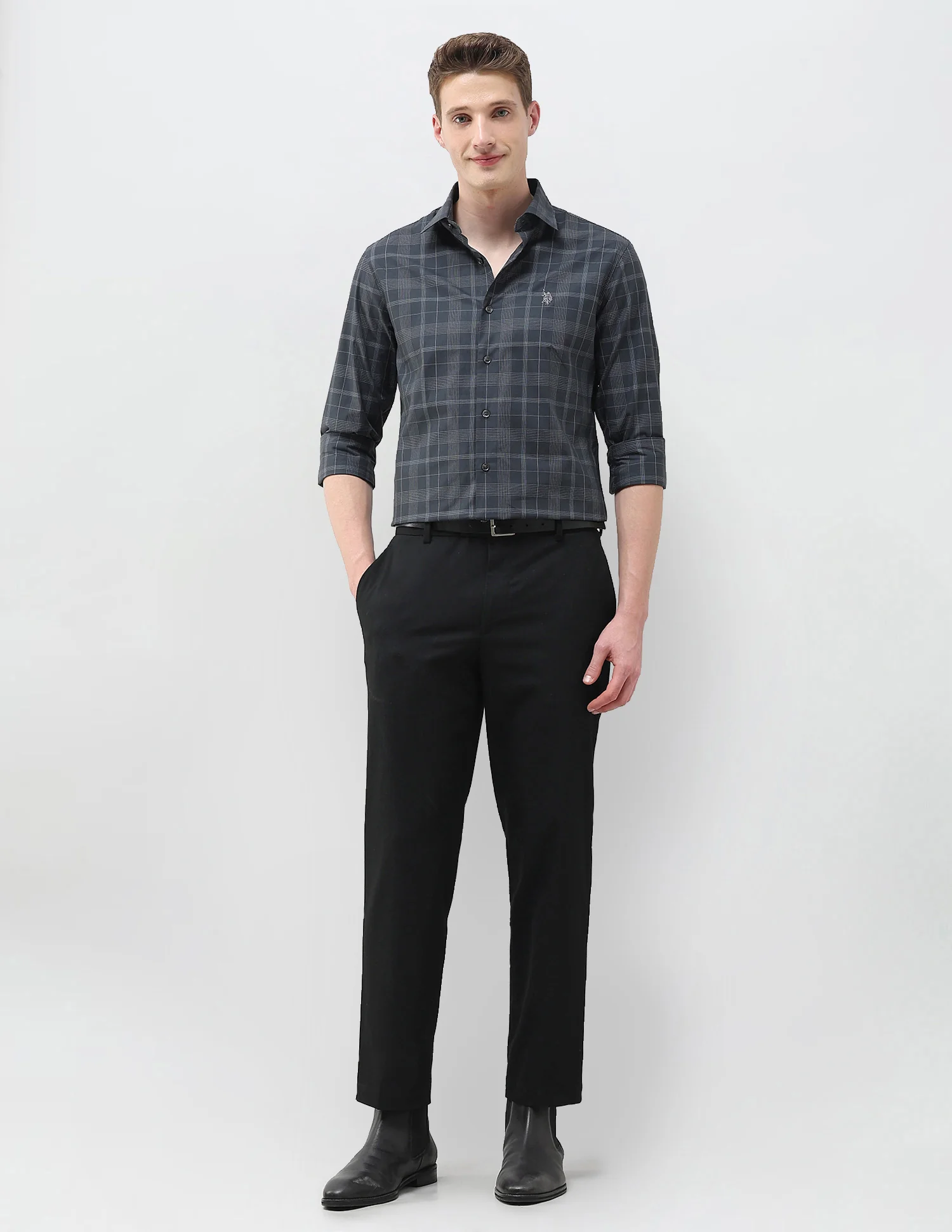 Tartan Checked Tailored Fit Shirt - Image 3