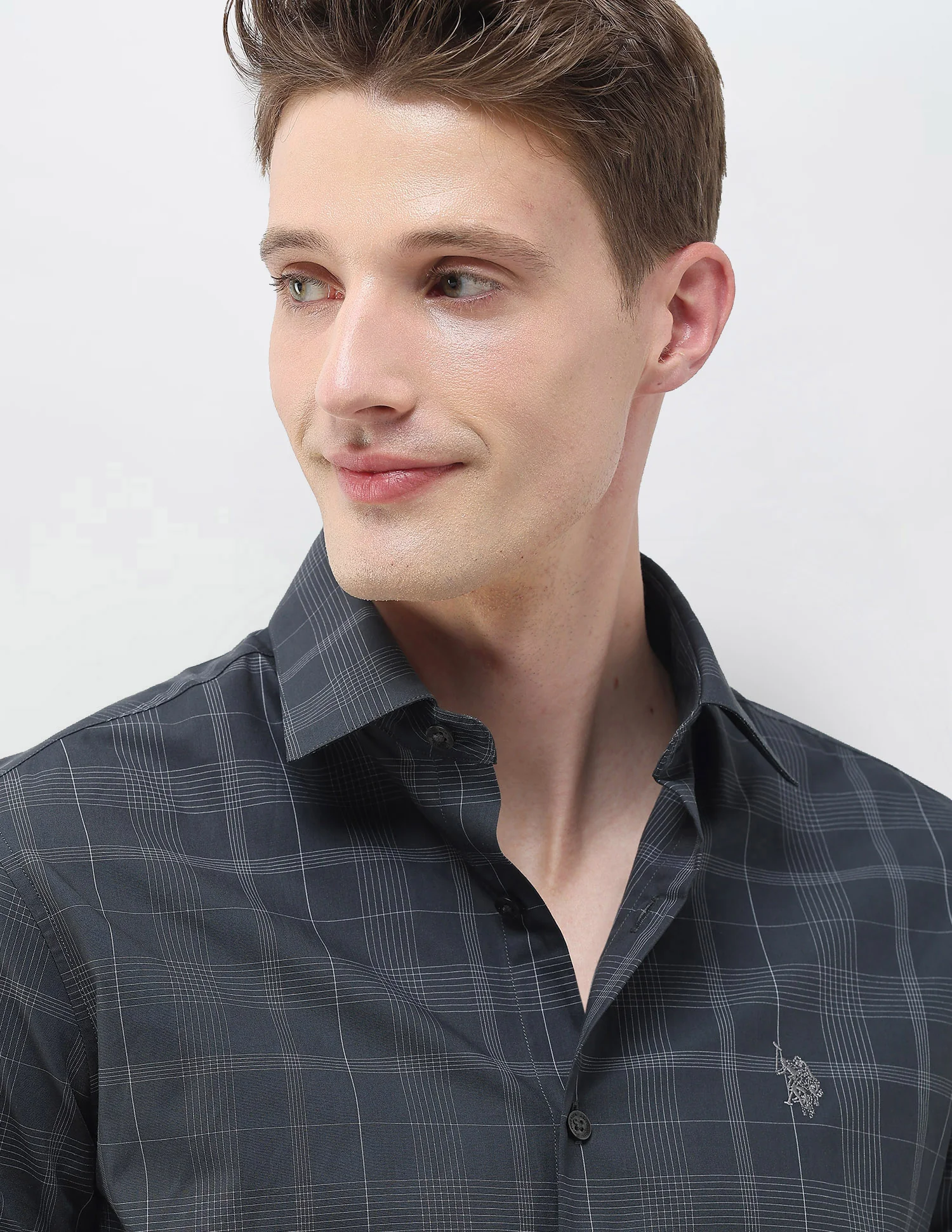 Tartan Checked Tailored Fit Shirt - Image 7