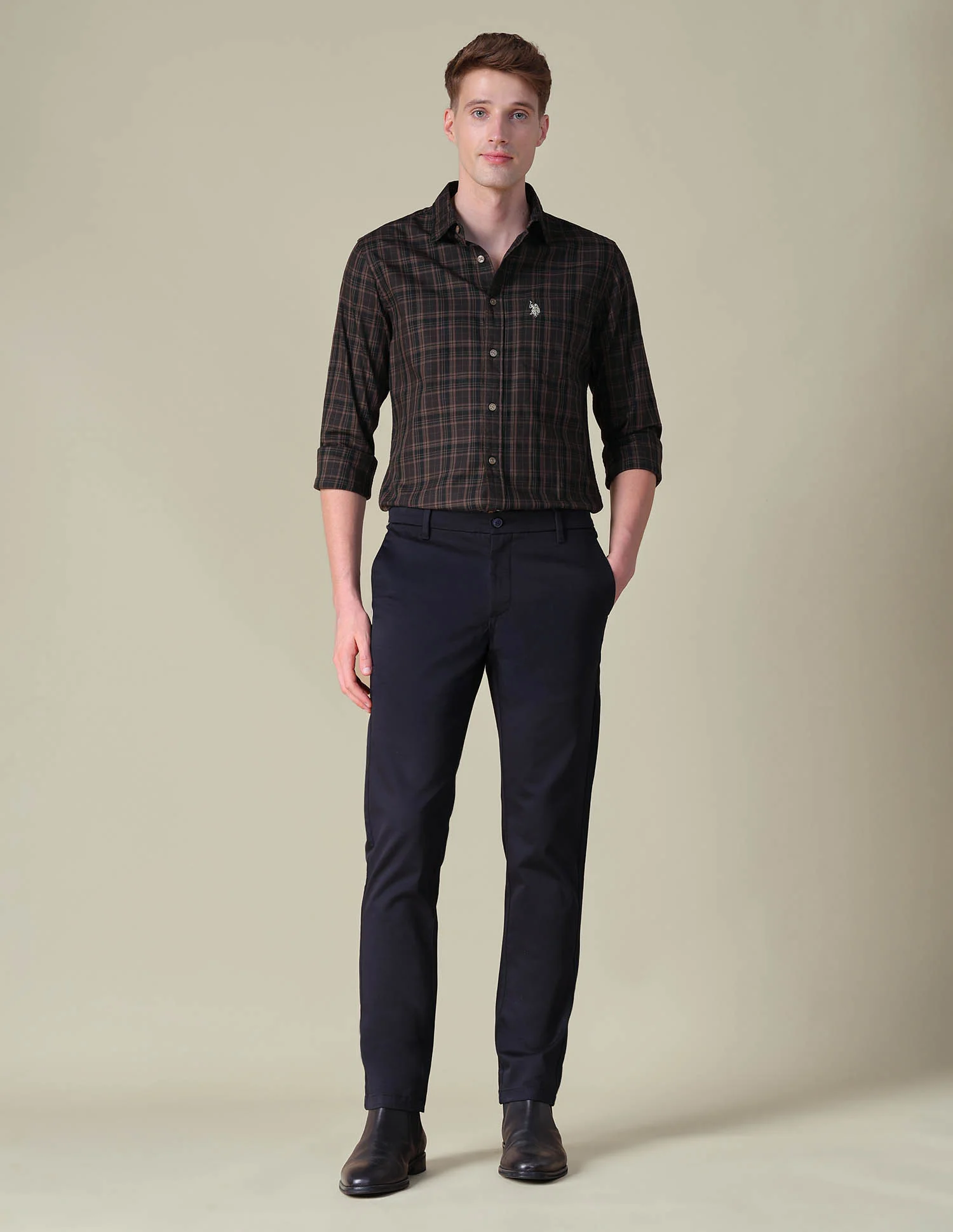 Tartan Checked Tailored Fit Shirt - Image 3