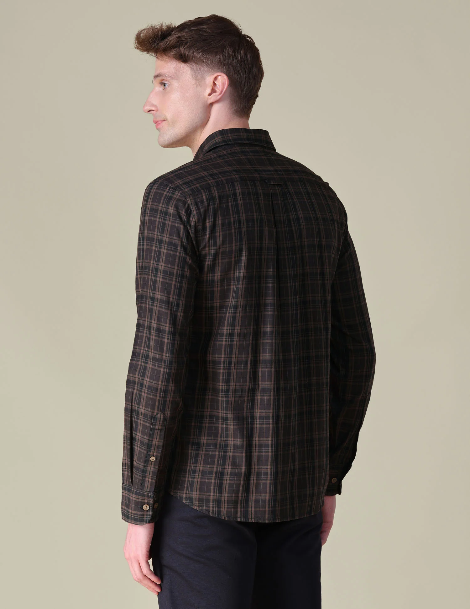 Tartan Checked Tailored Fit Shirt - Image 5