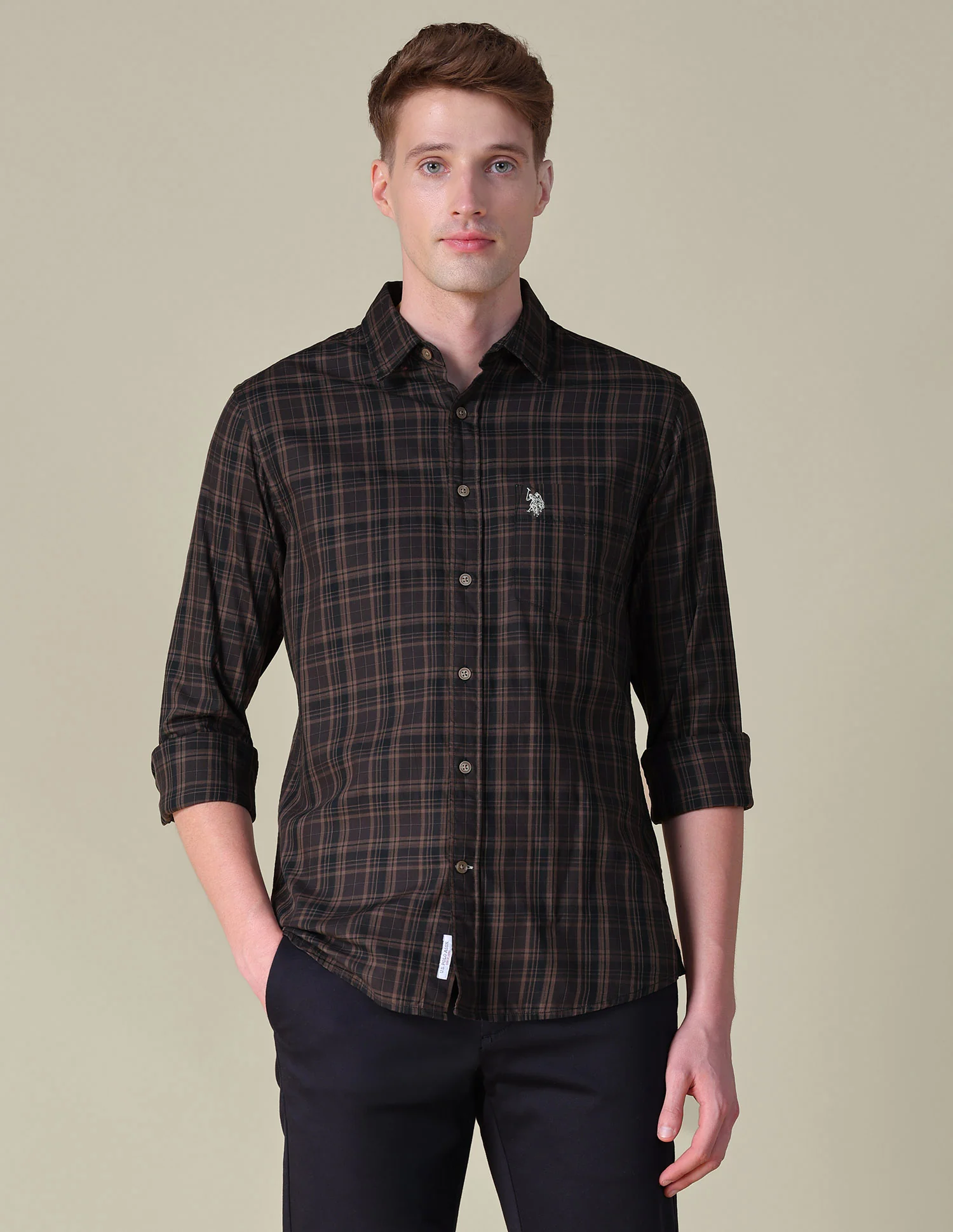 Tartan Checked Tailored Fit Shirt - Image 6