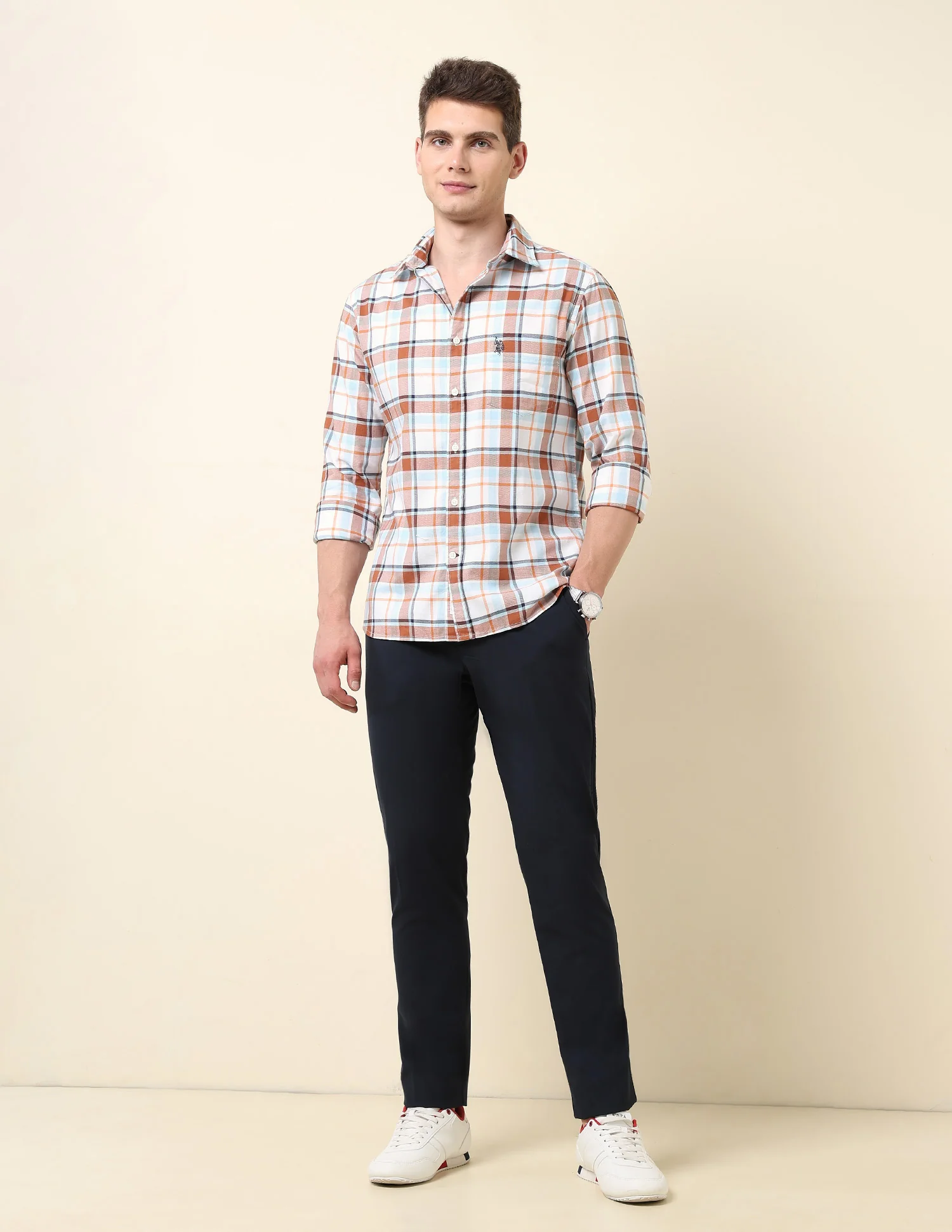 Tartan Checked Tailored Fit Shirt - Image 3