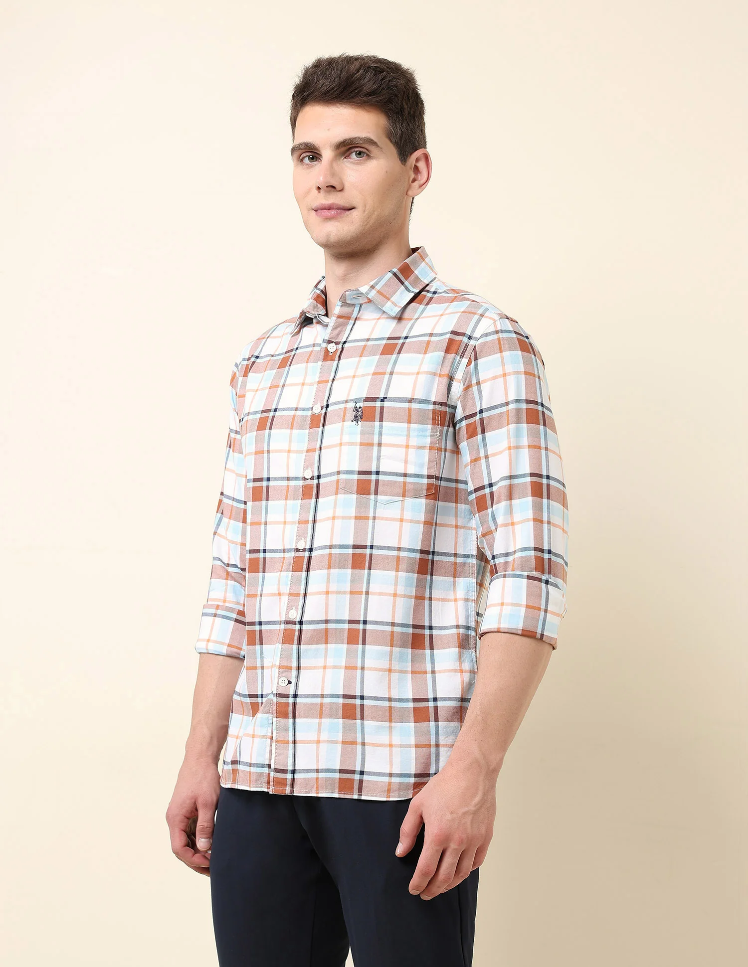 Tartan Checked Tailored Fit Shirt - Image 4