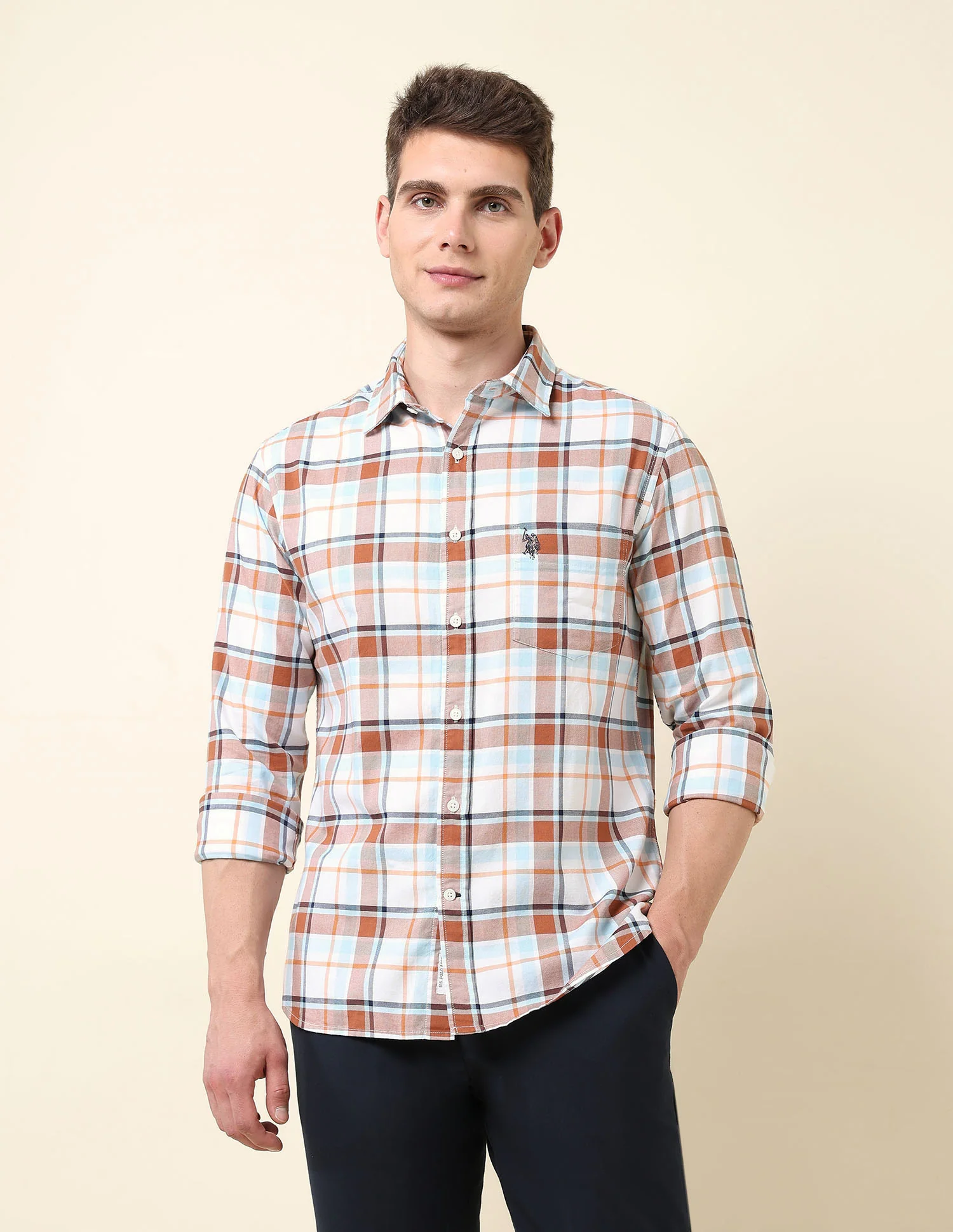Tartan Checked Tailored Fit Shirt - Image 6
