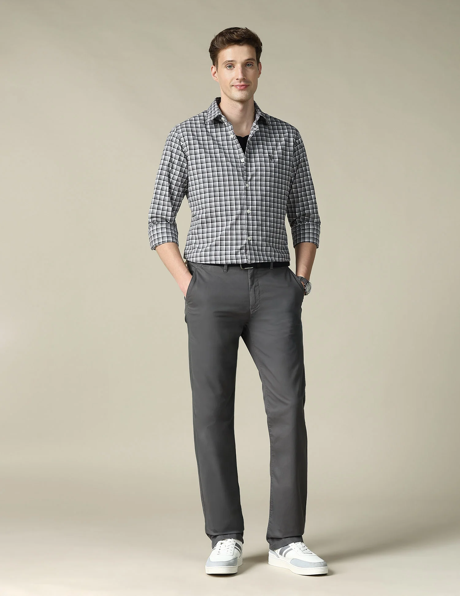 Tartan Checked Tailored Fit Shirt - Image 3