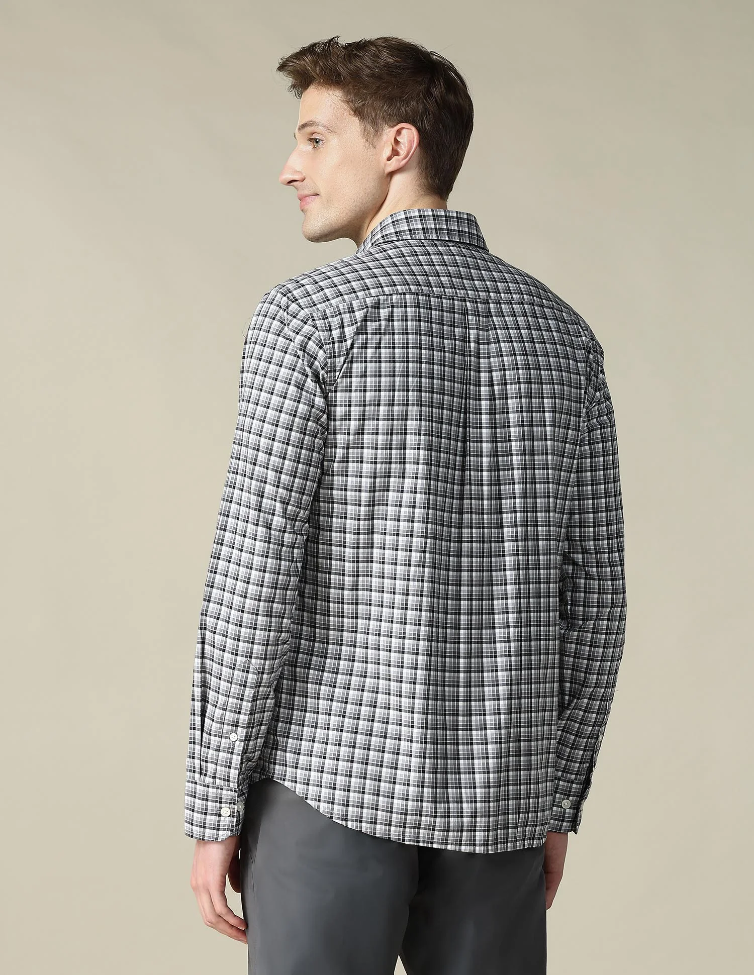 Tartan Checked Tailored Fit Shirt - Image 5
