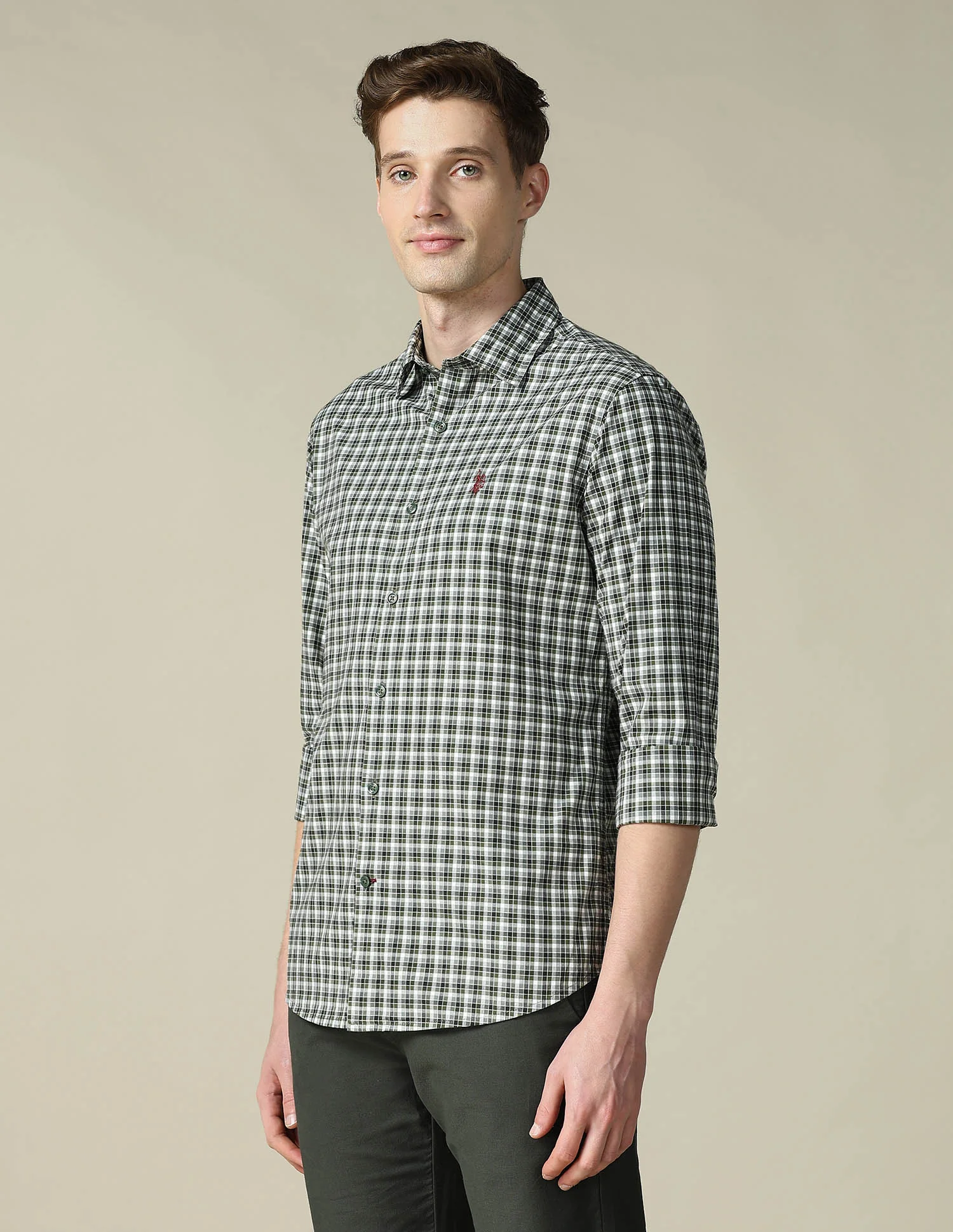 Tartan Checked Tailored Fit Shirt - Image 4