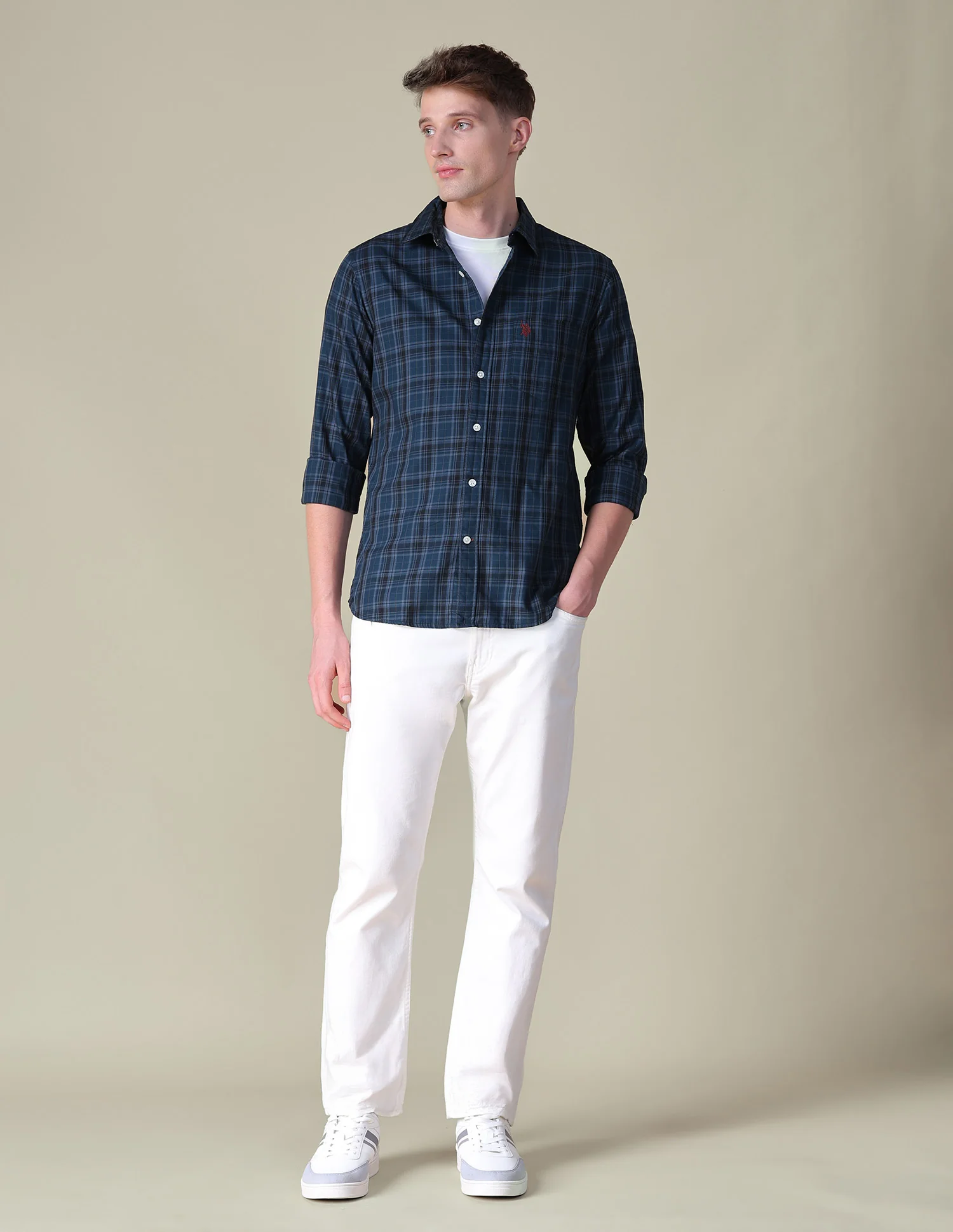 Tartan Checked Tailored Fit Shirt - Image 3