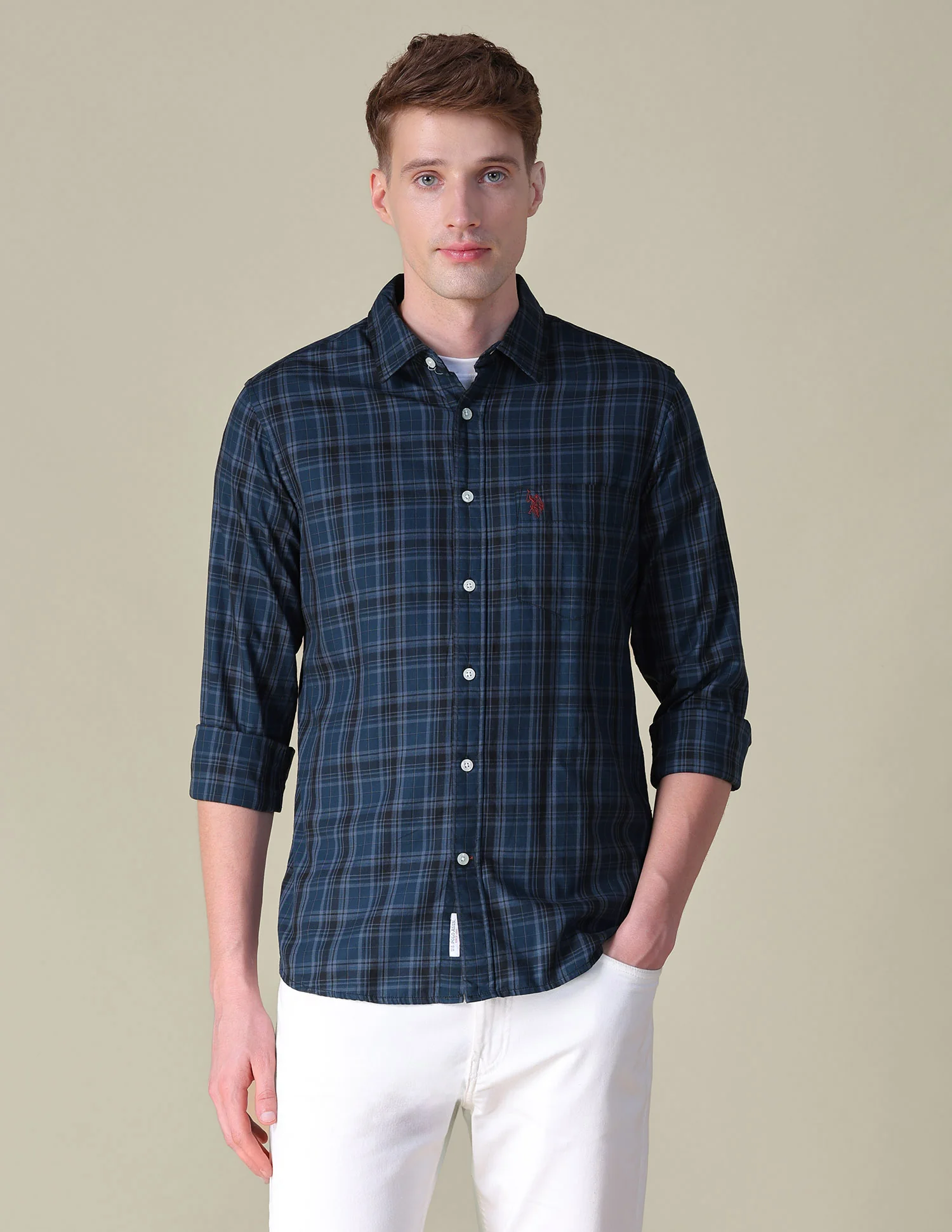 Tartan Checked Tailored Fit Shirt - Image 6
