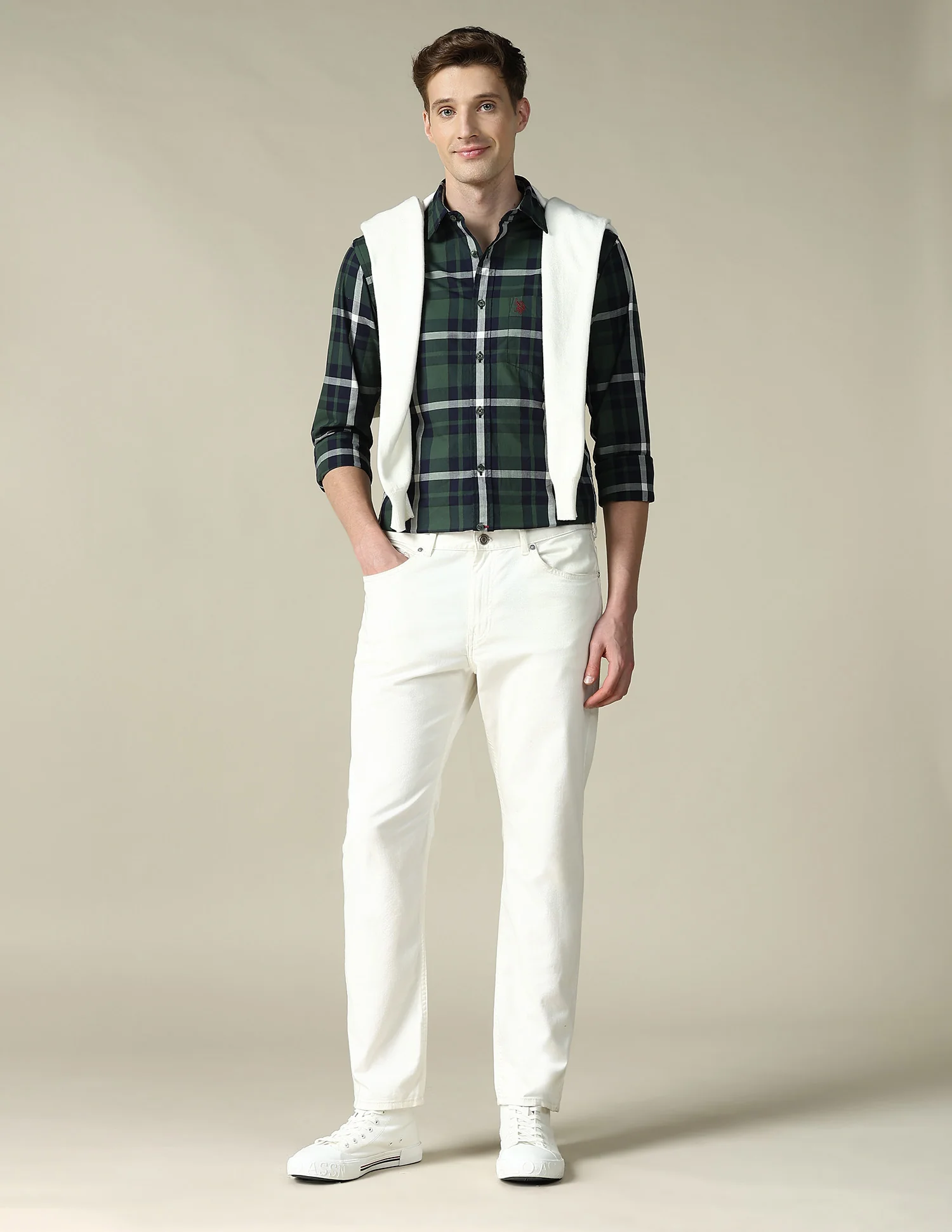 Tartan Checked Tailored Fit Shirt - Image 3