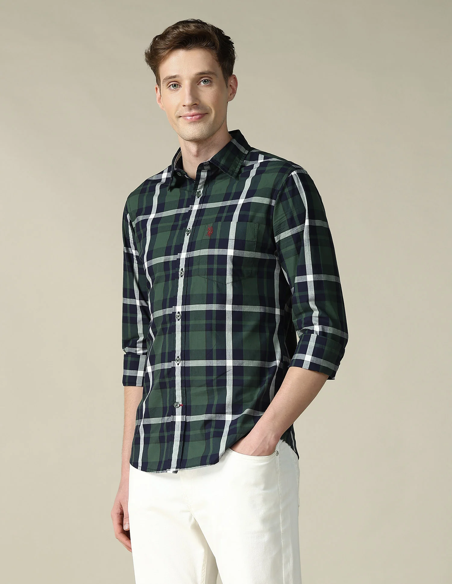 Tartan Checked Tailored Fit Shirt - Image 4