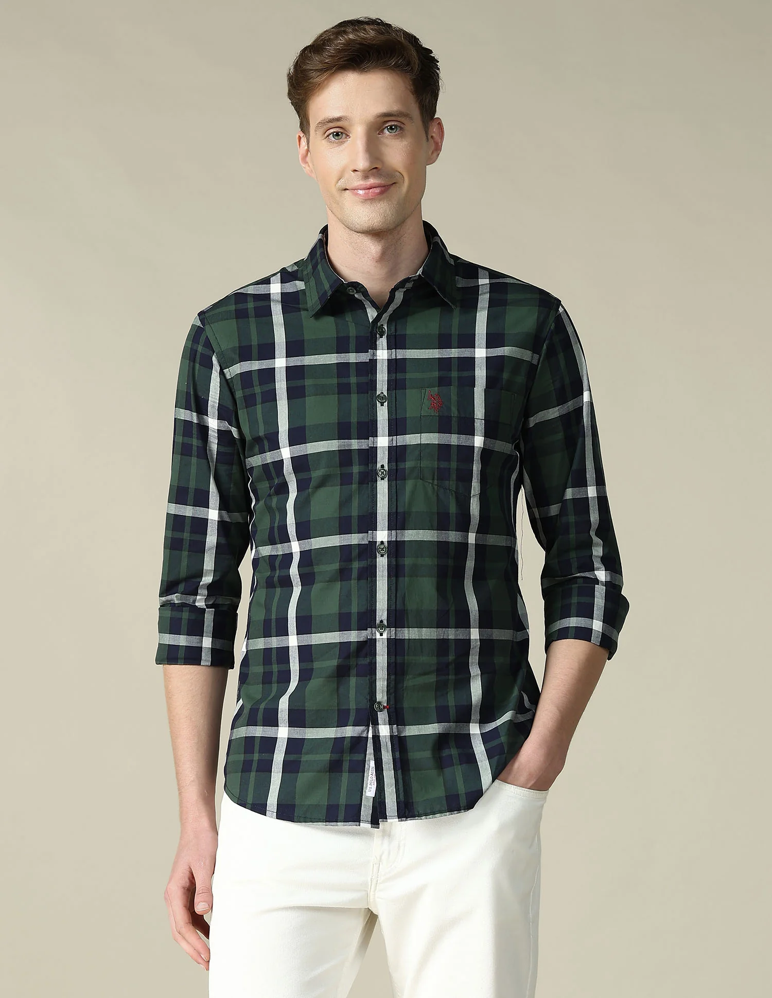 Tartan Checked Tailored Fit Shirt - Image 6