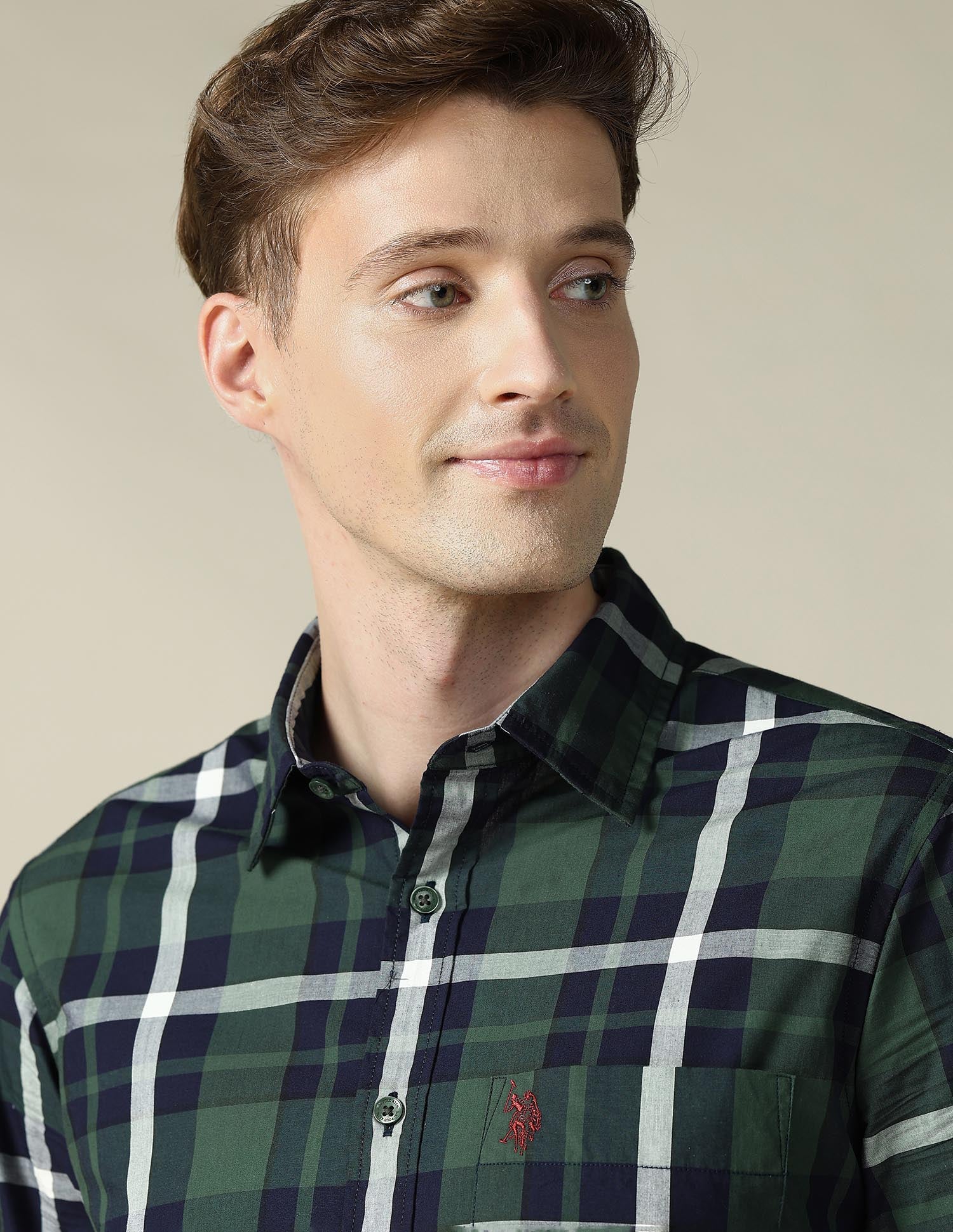 Tartan Checked Tailored Fit Shirt - Image 7