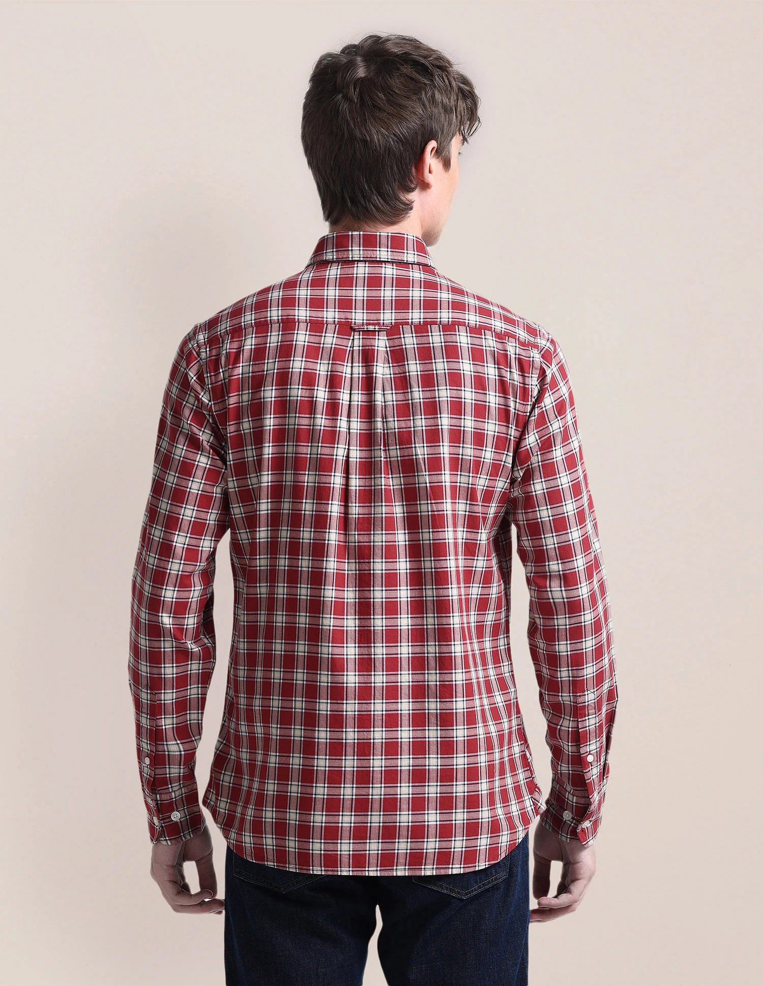 Tartan Checked Twill Cotton Shirt - Image 5