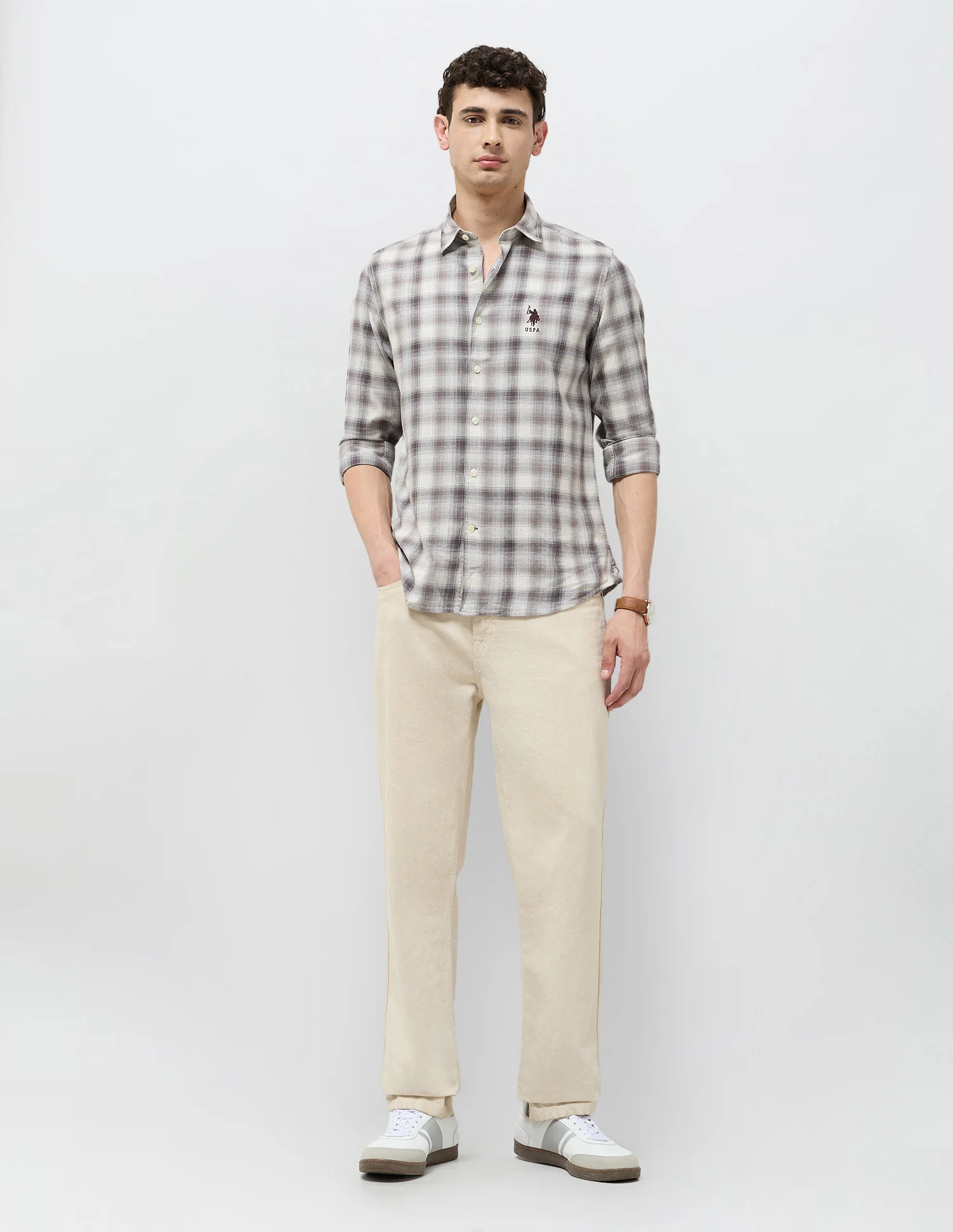 Tartan Checked Twill Shirt - Image 3