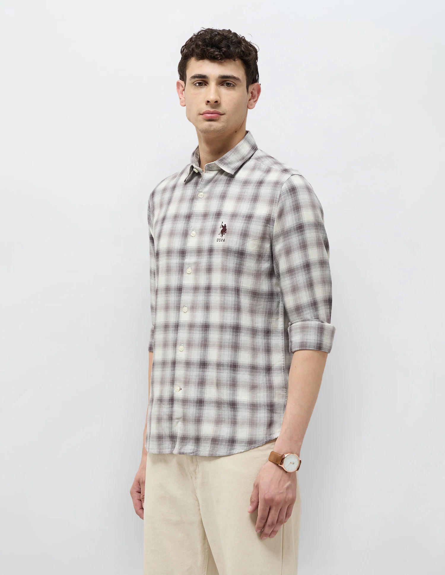 Tartan Checked Twill Shirt - Image 4