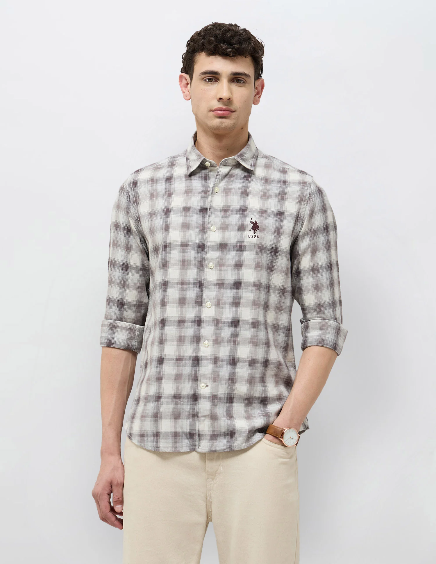Tartan Checked Twill Shirt - Image 6