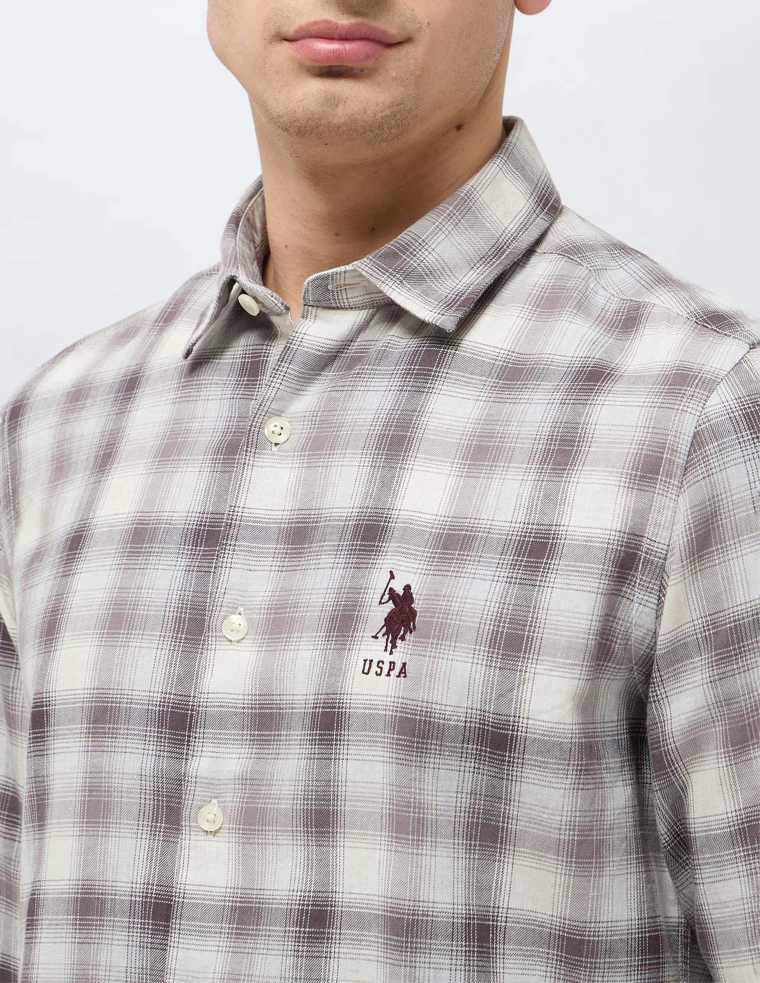Tartan Checked Twill Shirt - Image 7
