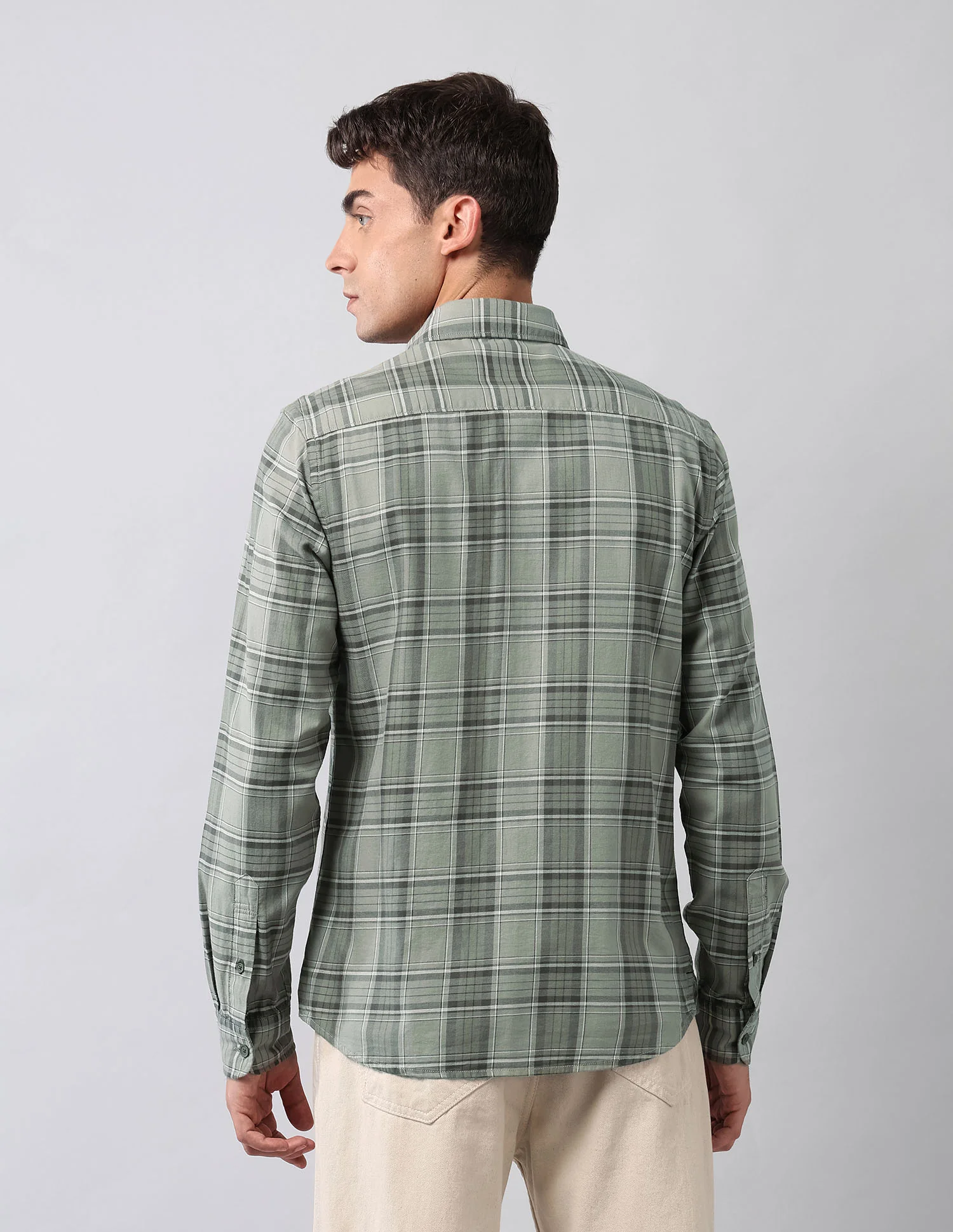 Tartan Checked Twill Shirt - Image 5
