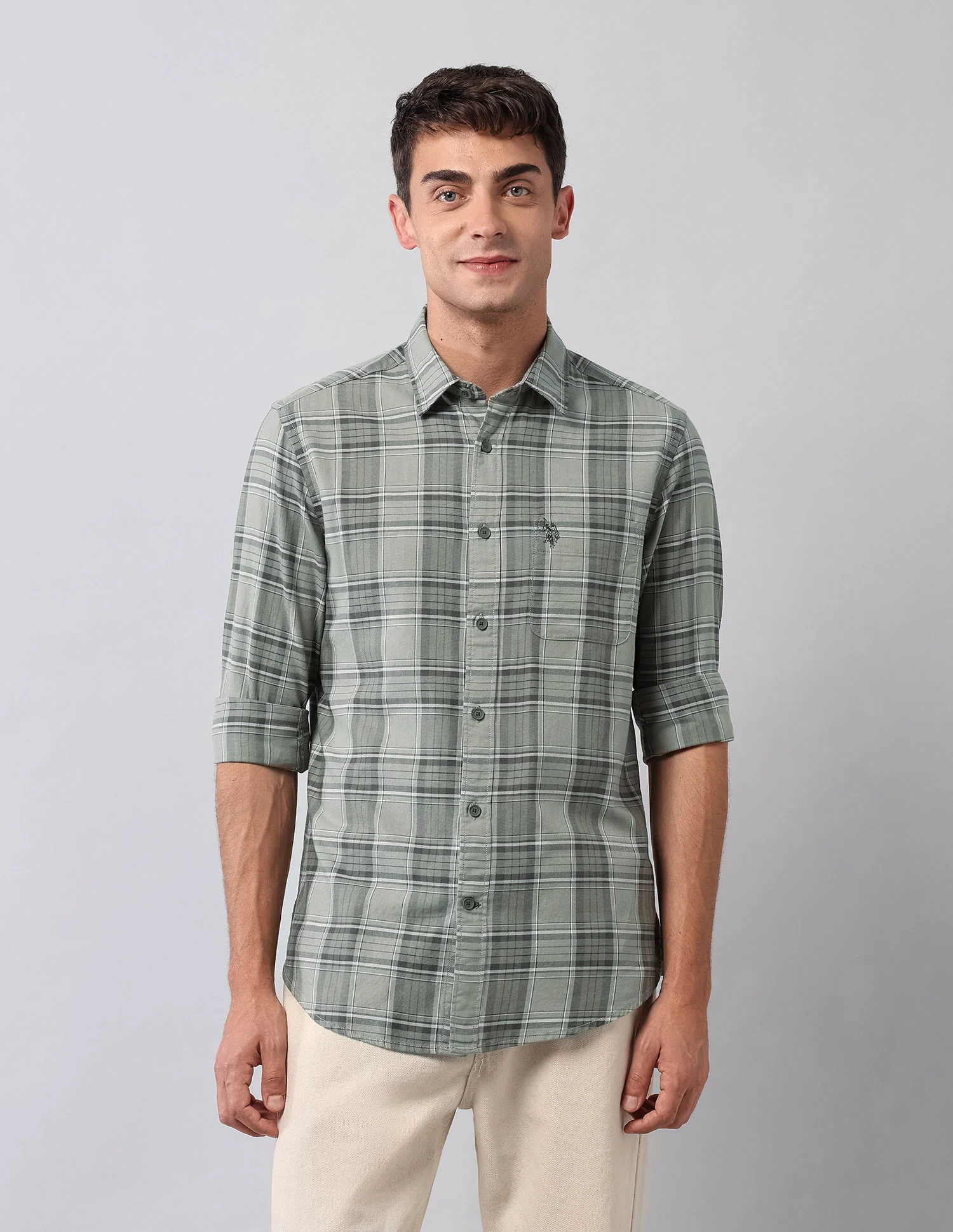 Tartan Checked Twill Shirt - Image 6