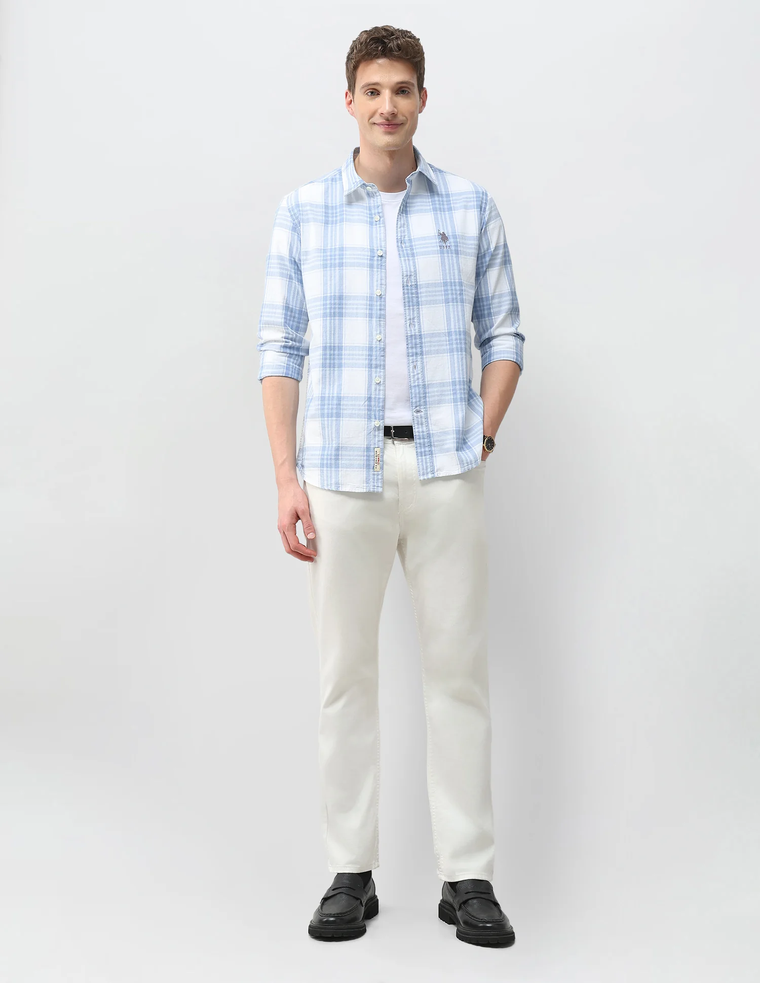 Tartan Checked Twill Shirt - Image 3